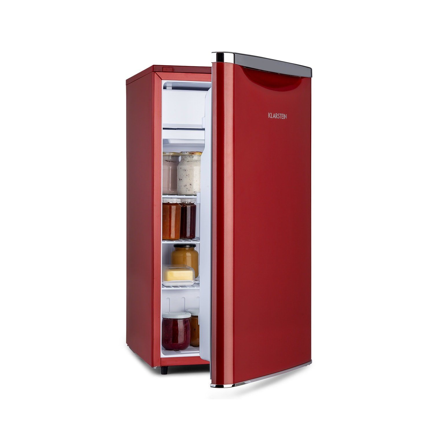 Klarstein Getränkekühlschrank HEA19-Yummy-90Lred 10035213, 84 cm hoch, 45 cm breit