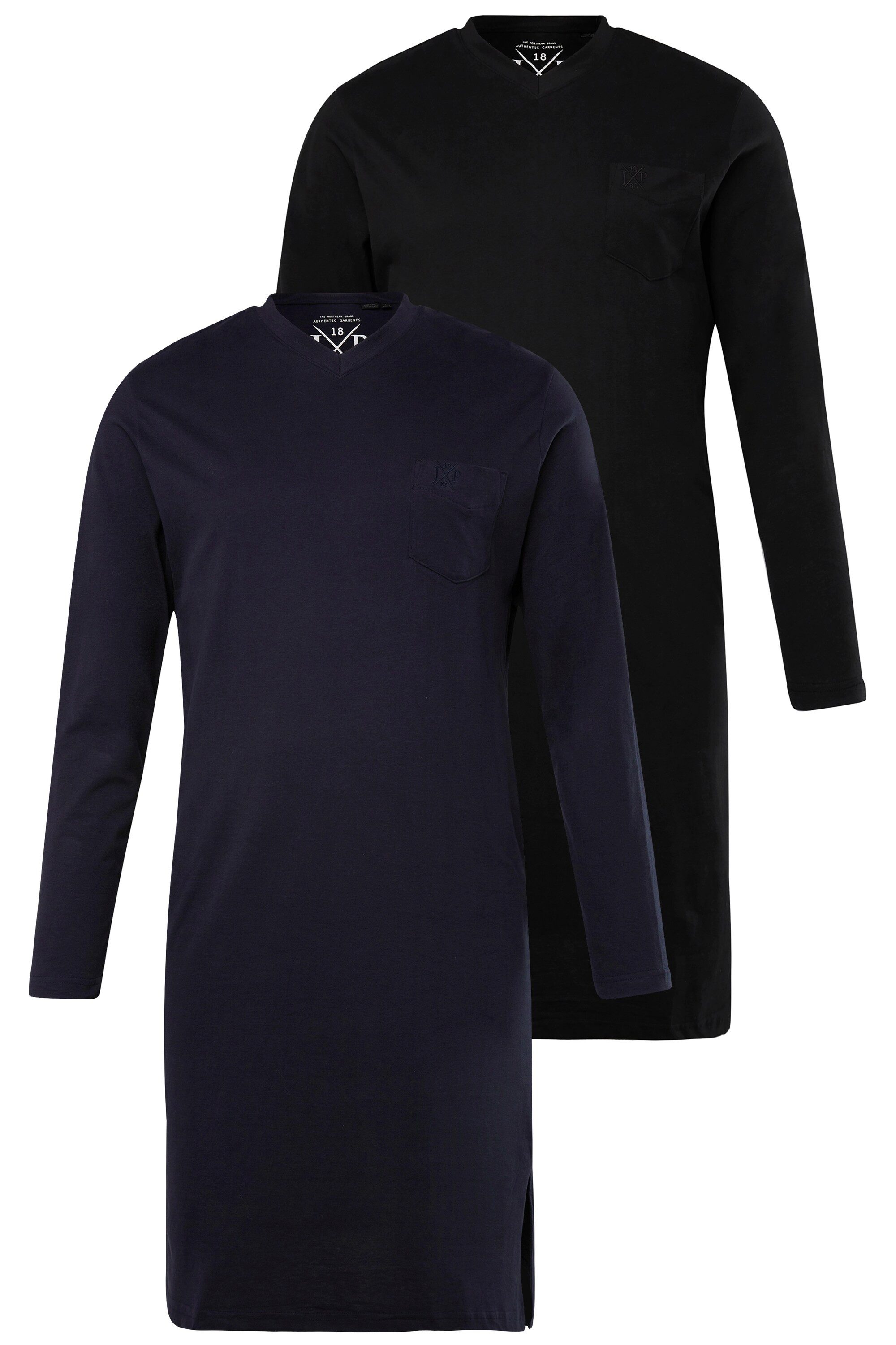 JP1880 Schlafanzug Nachthemd Homewear 2er-Pack uni günstig online kaufen