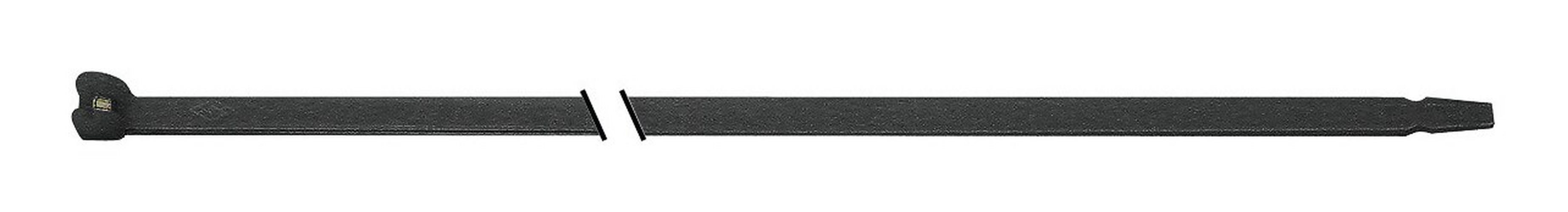 SapiSelco Kabelbinder (100 Stück) Nylon schwarz 360 x 4,5 mm a mit Stahlnase