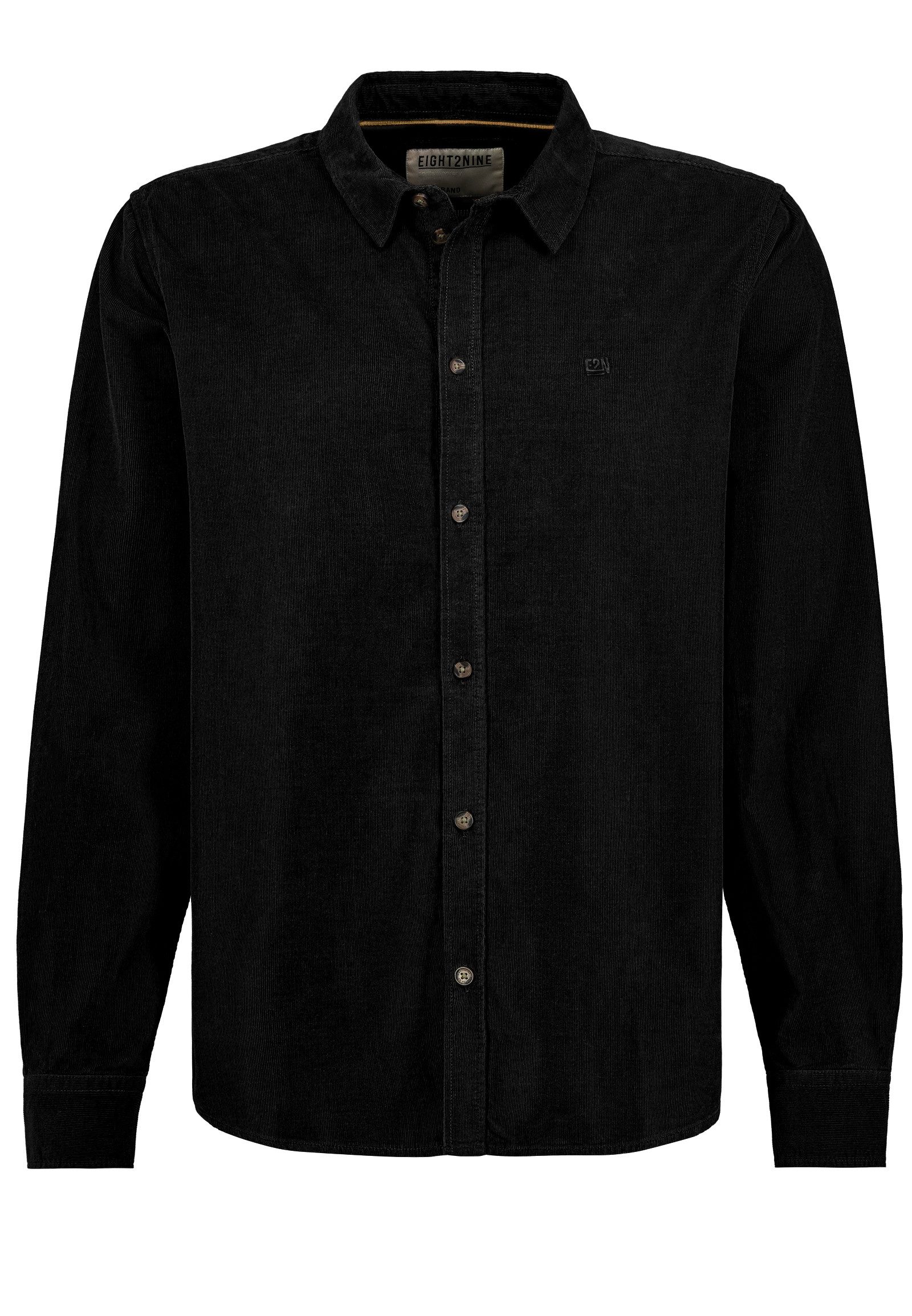 Eight2Nine Langarmhemd L/S Bekleidung, Modernes Design, Dezente Stickerei ( günstig online kaufen