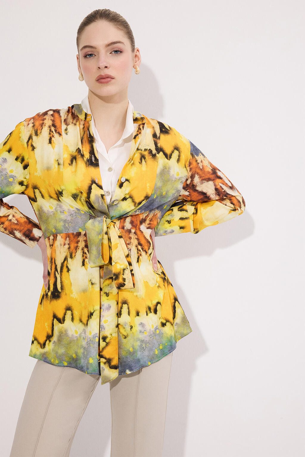 touche prive Tunikashirt GEMUSTERTE VISKOSE-TUNIKA