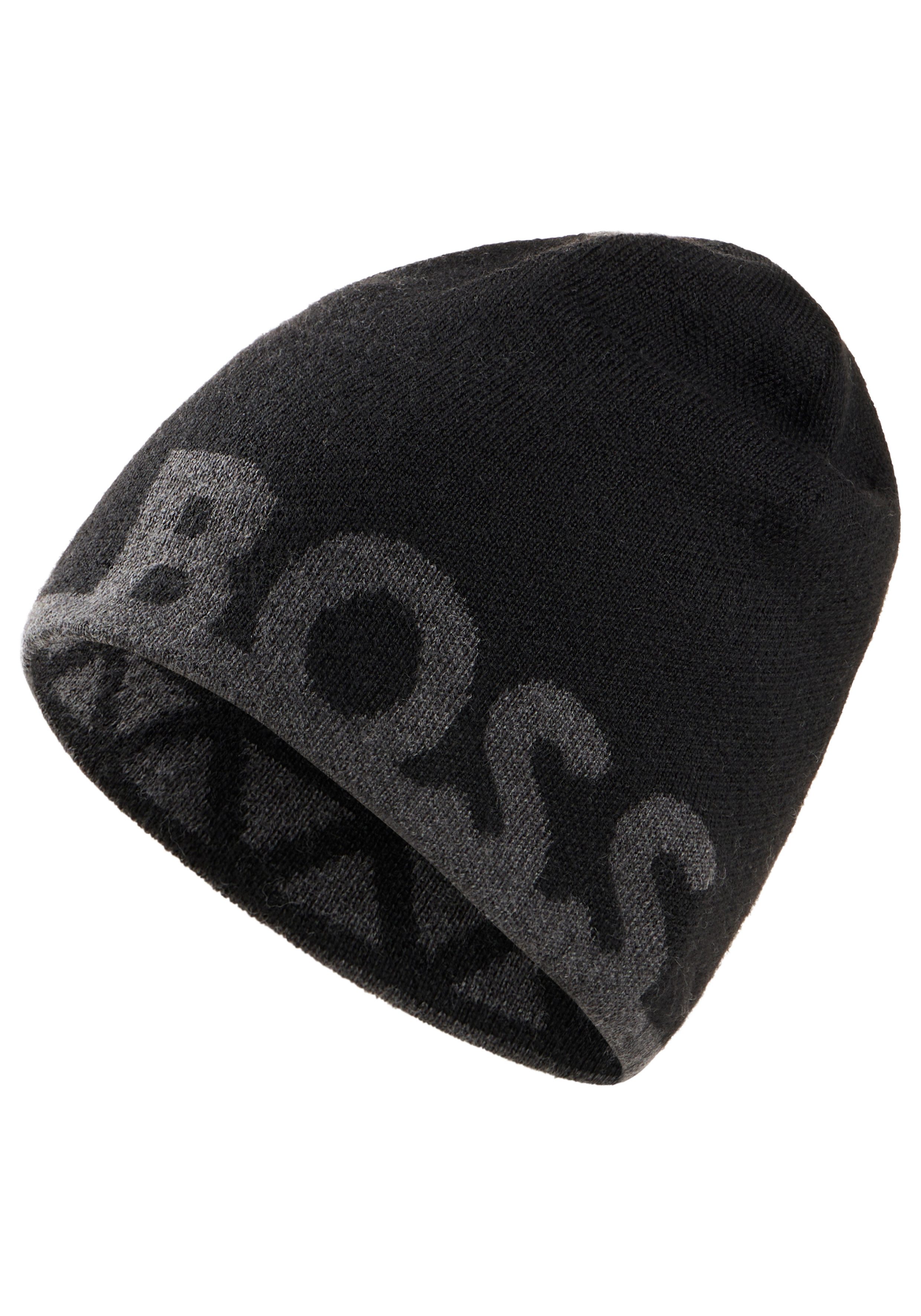 BOSS GREEN Beanie Reviso mit Schurwolle, unisex
