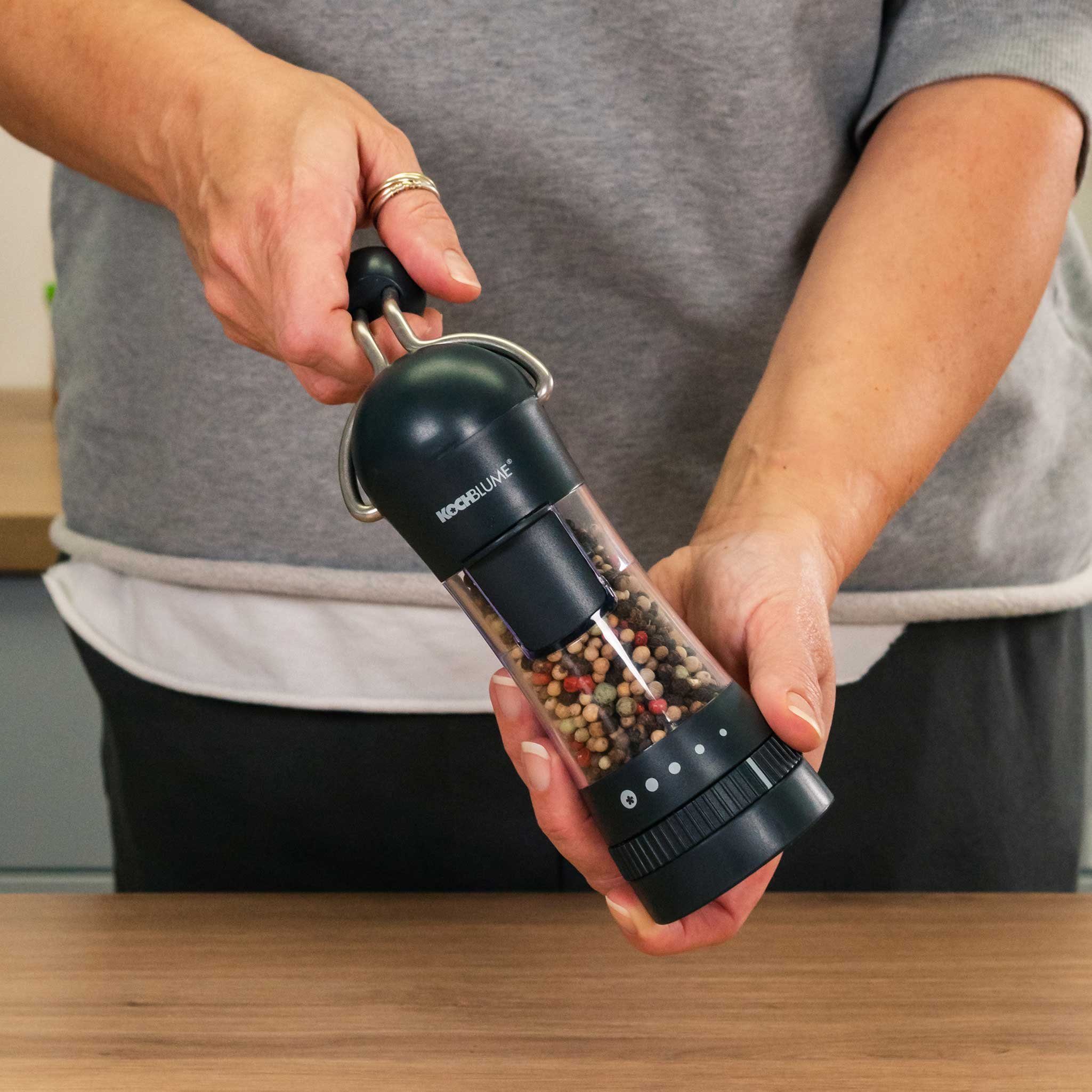 Kochblume Gewürzmühle, mit Silikonfuß