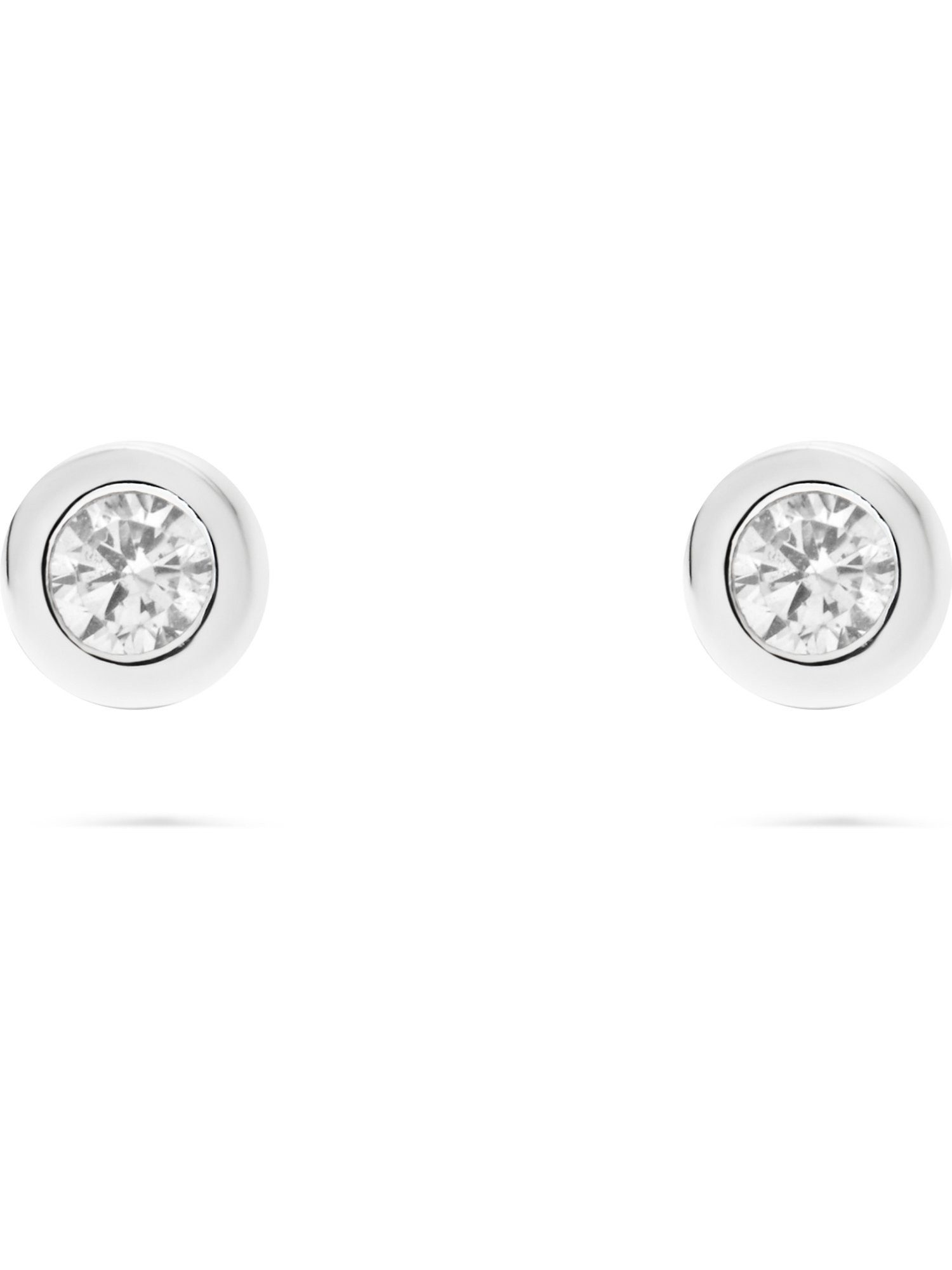 FAVS Paar Ohrhänger FAVS Damen-Ohrhänger 925er Silber 2 Zirkonia