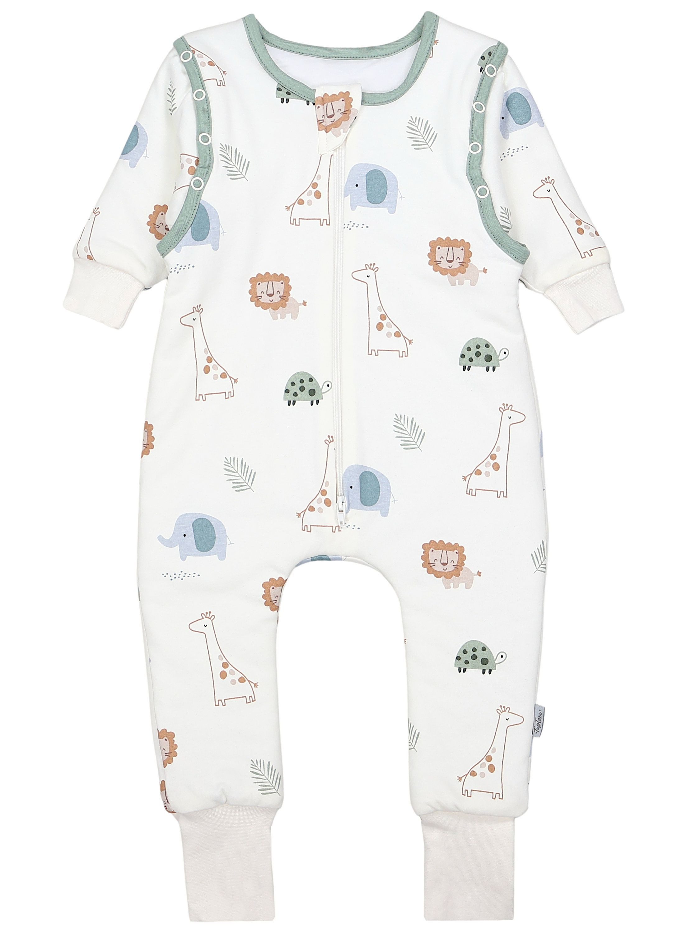 TupTam Babyschlafsack Schlafsack mit Beinen, abnehmbare Ärmel 2.5 TOG Ganzjahr
