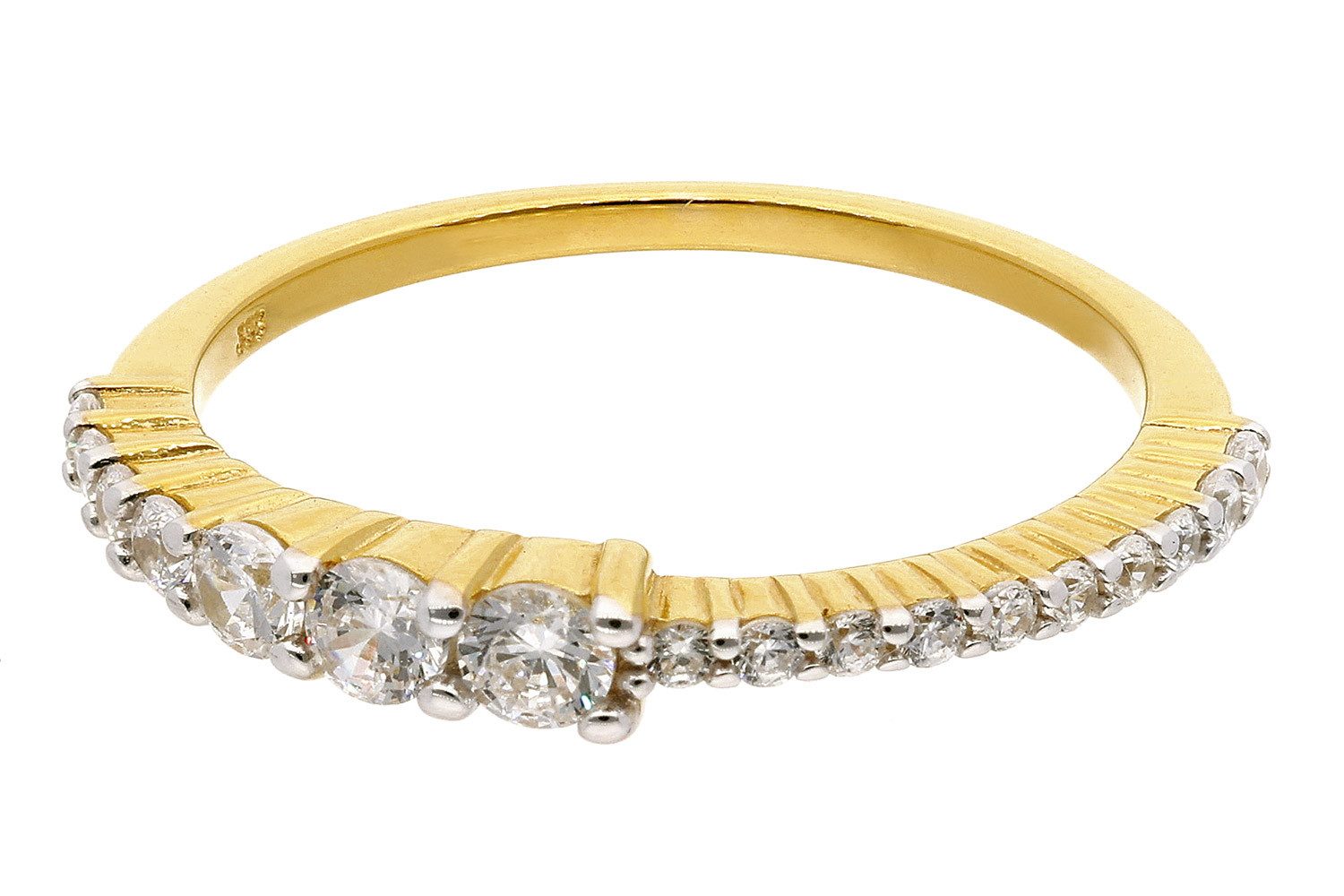 trendor Goldring Damenring Gold 333/8K Zirkonia- günstig online kaufen