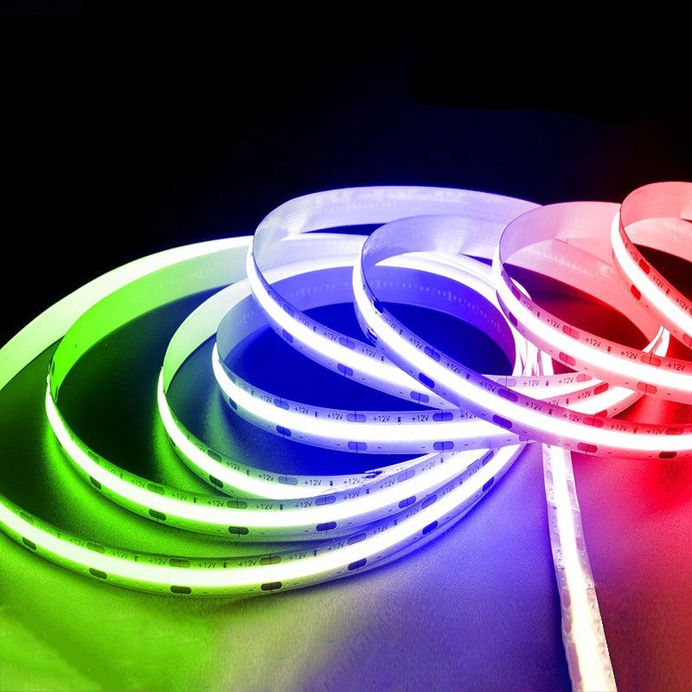 TechnoLED LED Lichtleiste »COB LED RGB Lichtstreifen 5 m, LED Strip,  Streifen, RGB Lichtleiste,«, LED fest integriert, alle Farben