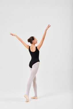 tanzmuster Body Kinder Ballettanzug Mona mit gerafftem Ausschnitt ärmellos