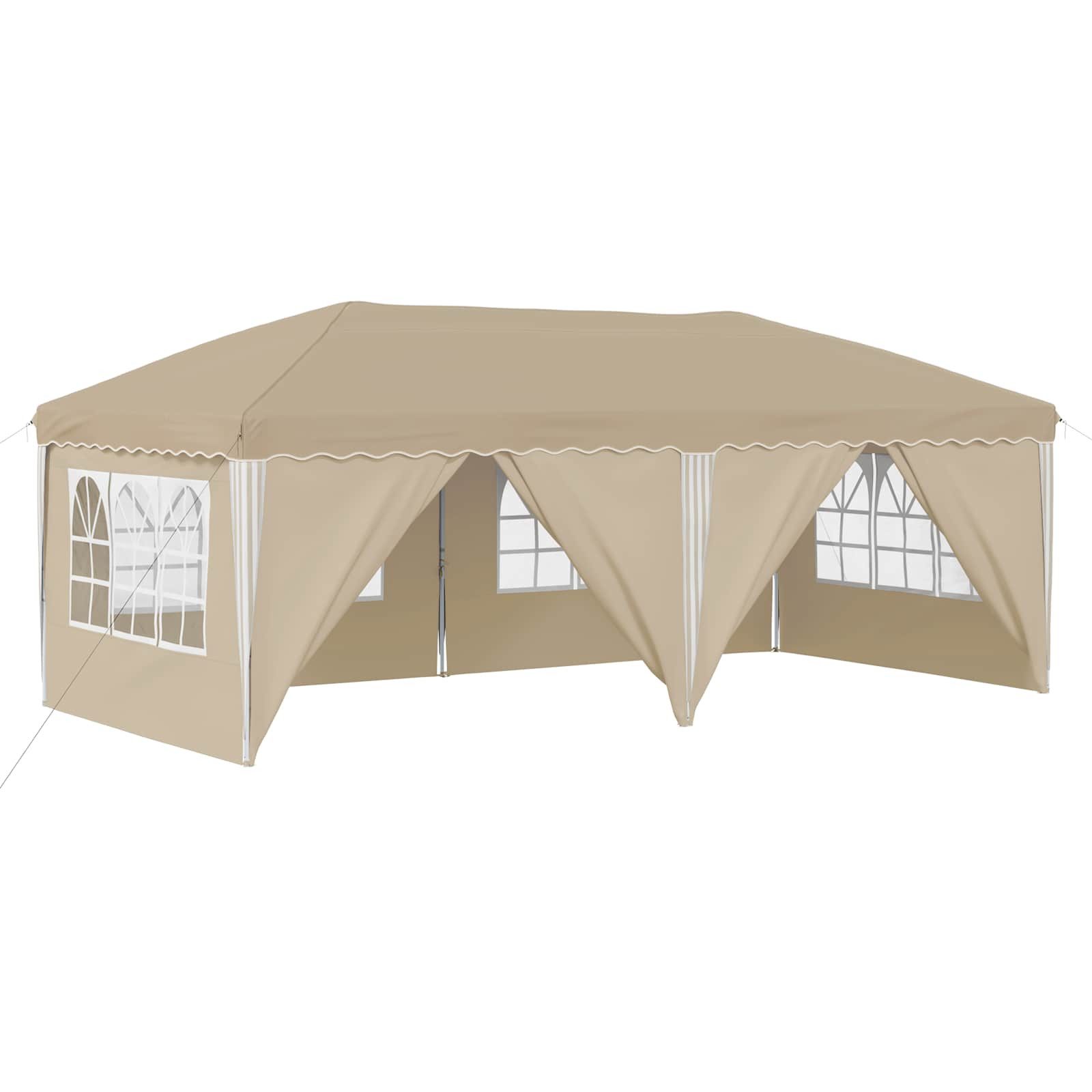vidaXL Partyzelt Pop-up Partyzelt 575 x 288 x 245 cm Creme