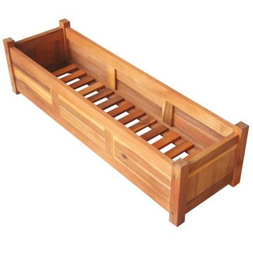 vidaXL Hochbeet Garten-Hochbeete 2 Stk. Akazienholz 100x30x25 cm (2 St)