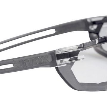 Uvex Arbeitsschutzbrille uvex x-fit (pro) 9199180 Schutzbrille inkl. UV-Schutz Grau EN 166, EN