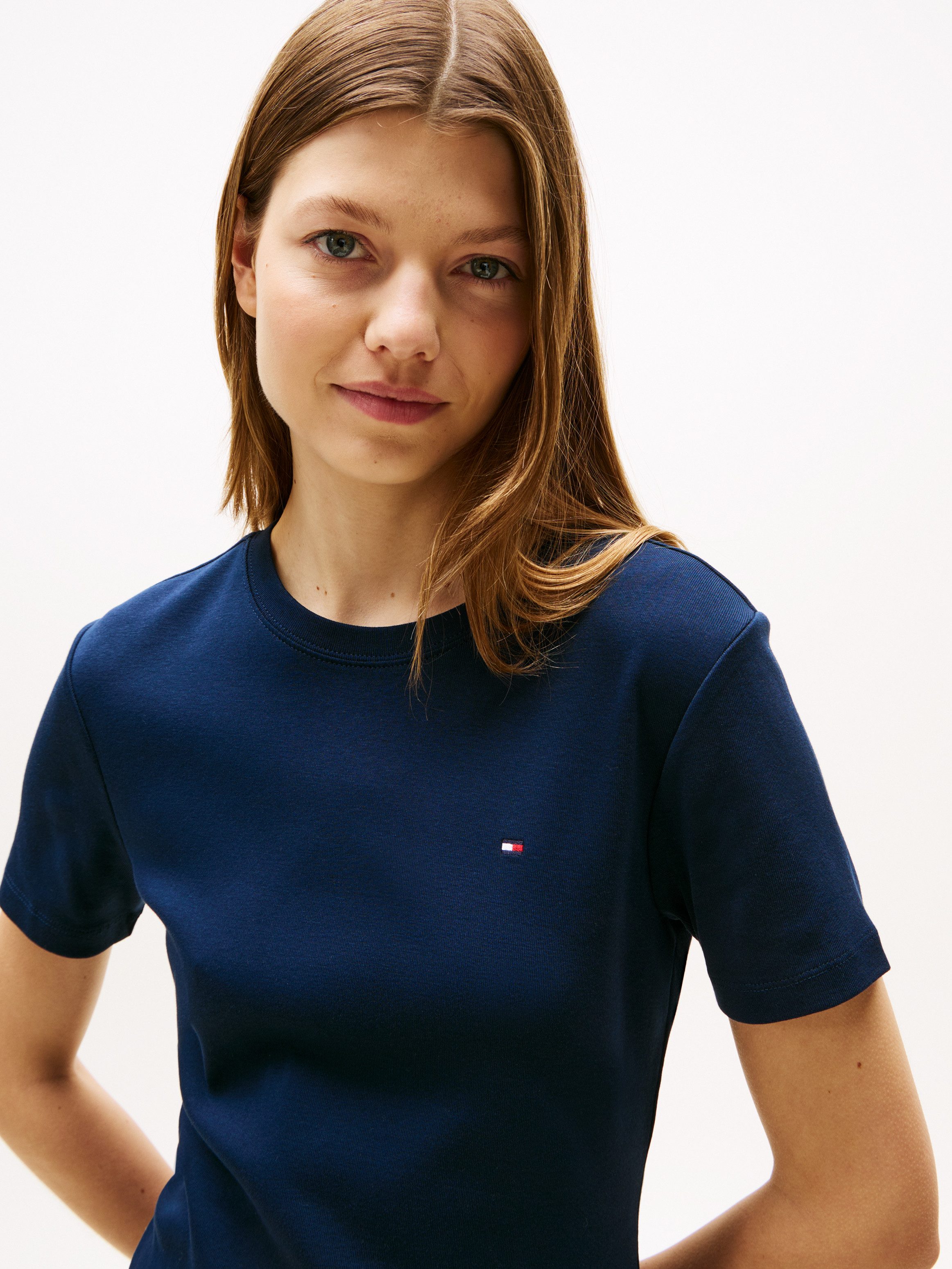 Tommy Hilfiger Shirtkleid NEW CODY STR SLIM SHORT DRS SS mit allover Streif günstig online kaufen