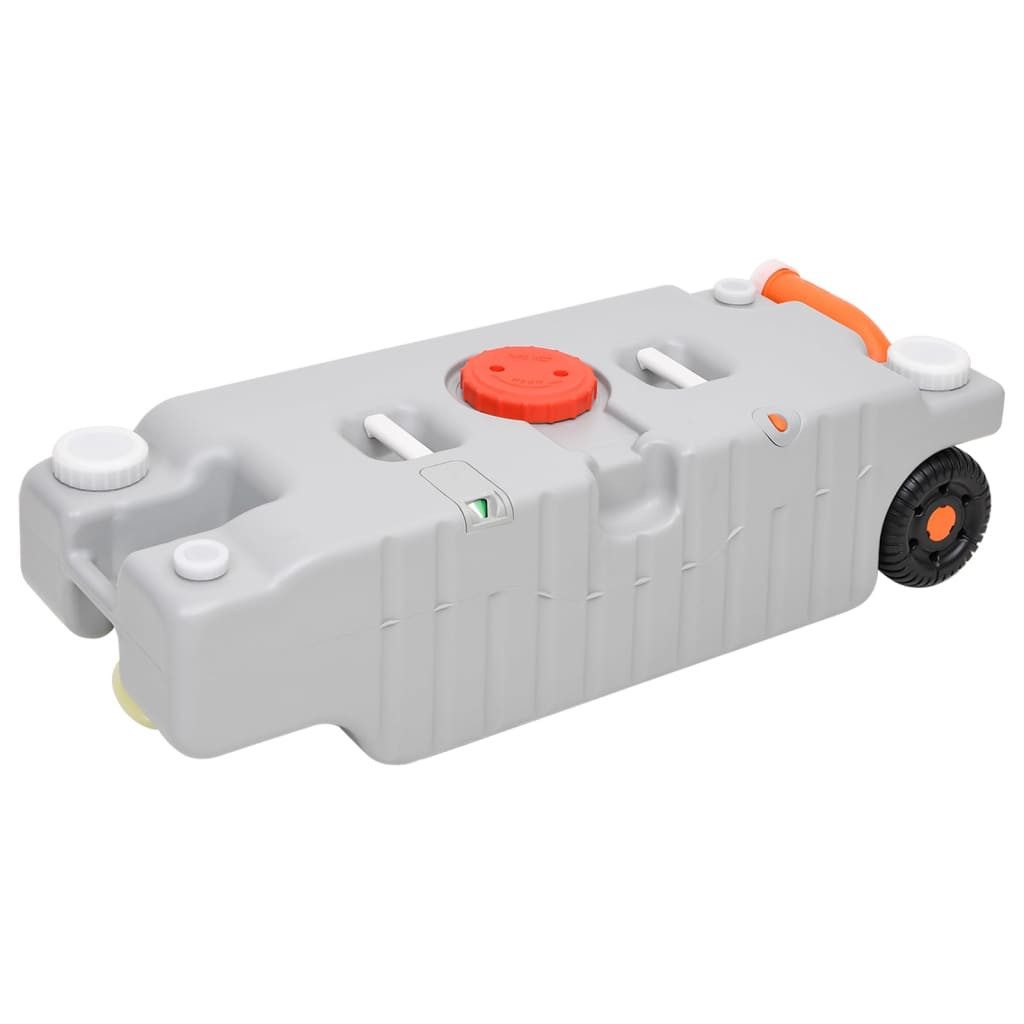 vidaXL Wassertank Camping-Wassertank mit Rollen 75 L Grau