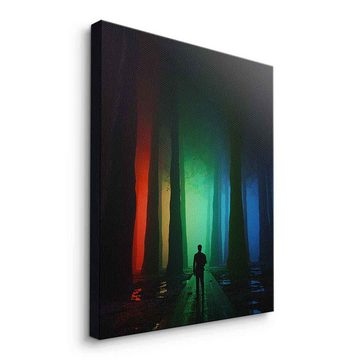 DOTCOMCANVAS® Leinwandbild RGB, Leinwandbild RGB KI AI generiert digitale Kunst Wandbild