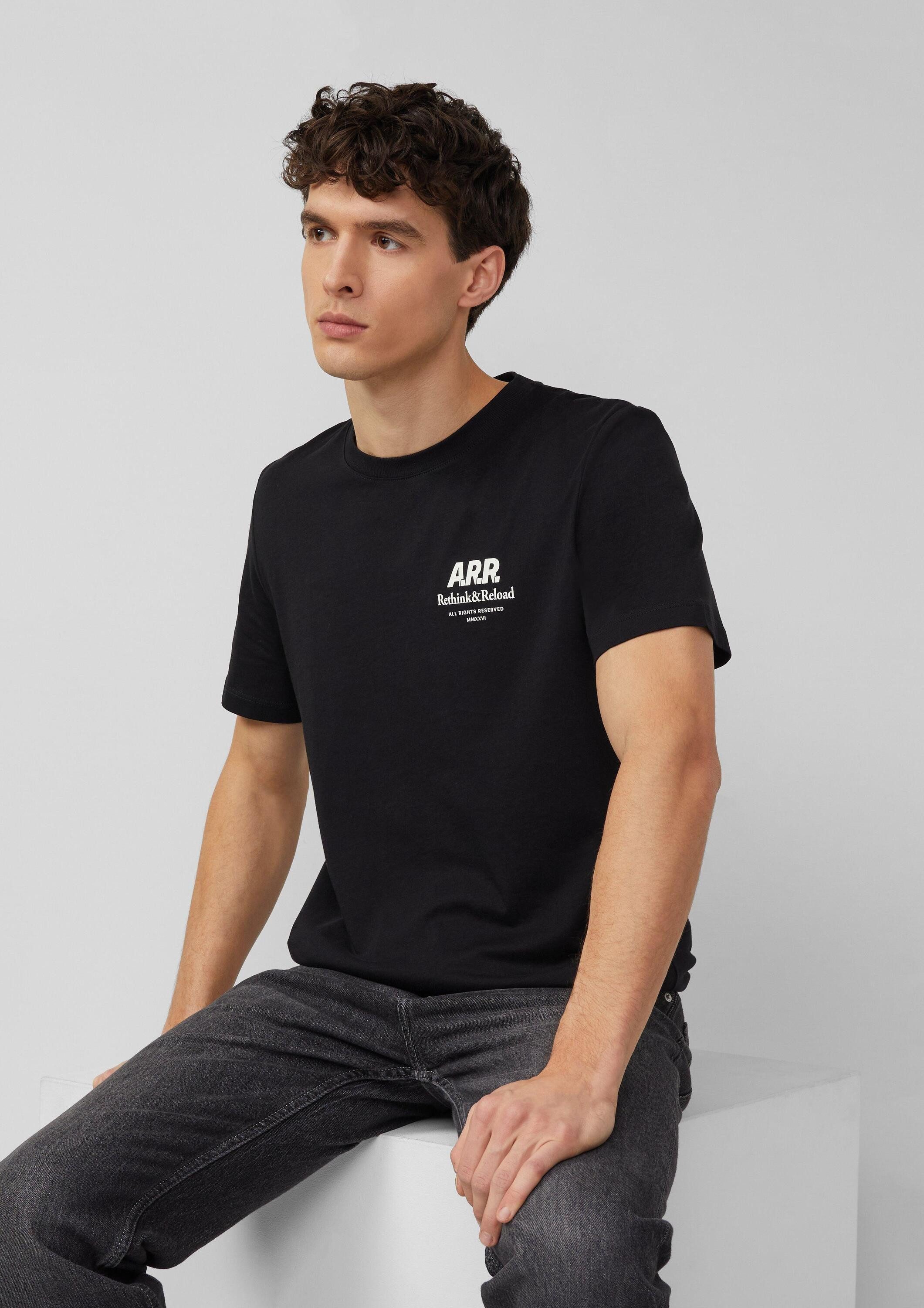s.Oliver Kurzarmshirt T-Shirt T-Shirt mit Frontprint