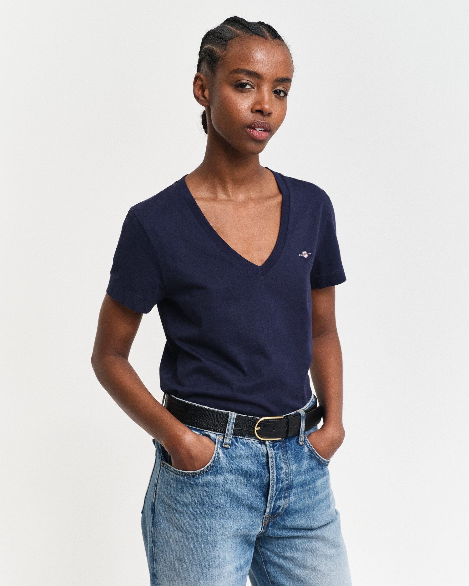 Gant T-Shirt REG SHIELD KA V-NECK günstig online kaufen