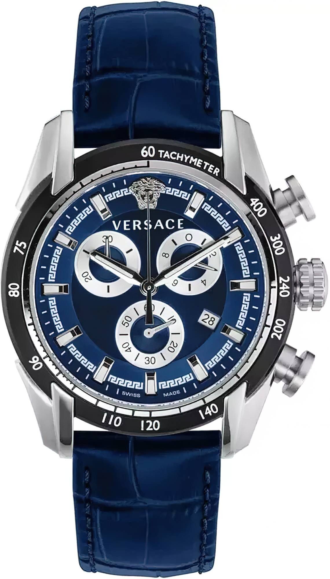 Versace Schweizer Uhr V-Ray Chrono, Mit Echtheitskarte und CLG Sicherheitsnummer