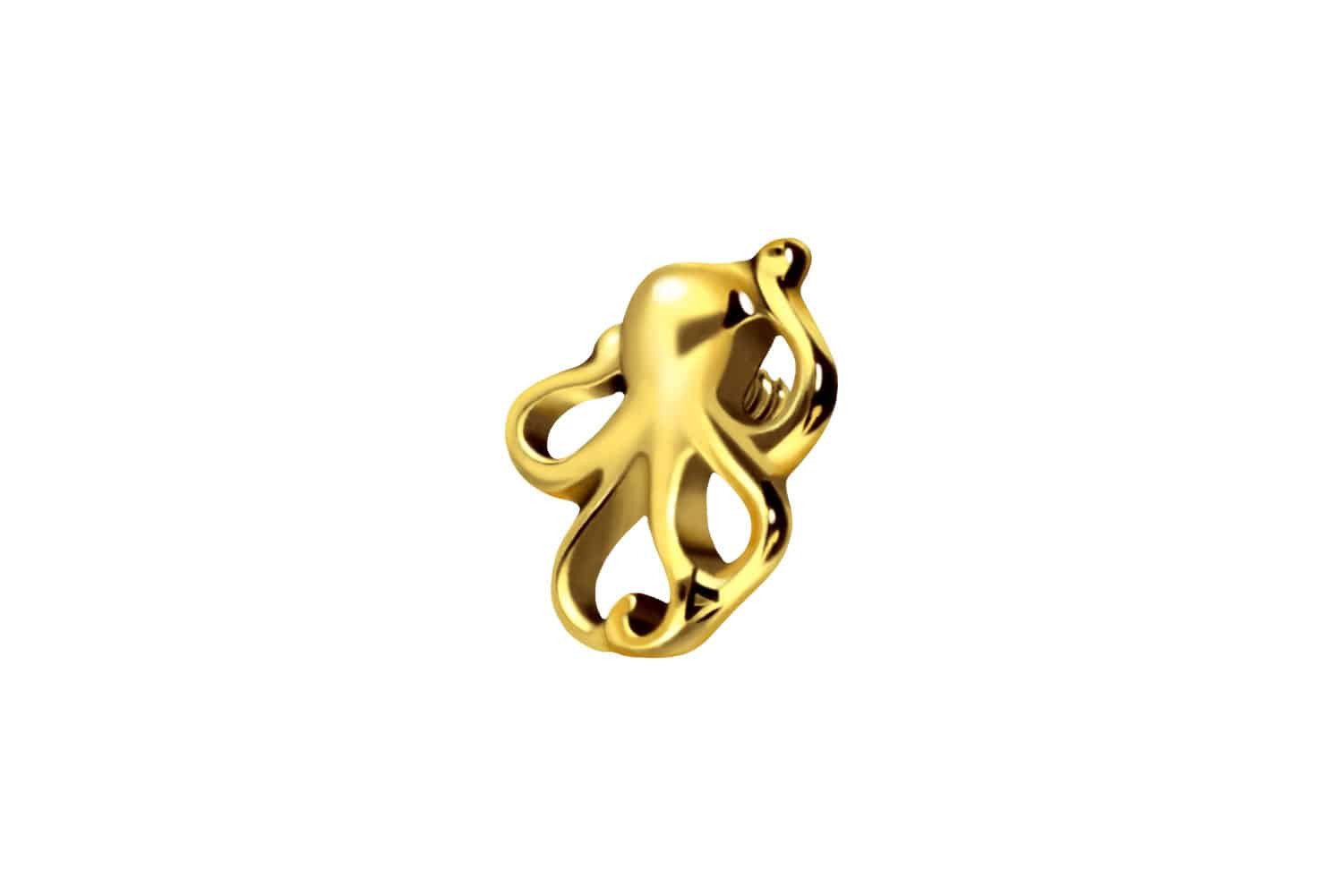 Piercing-Set Titan Schraubaufsatz mit Außengewinde OKTOPUS