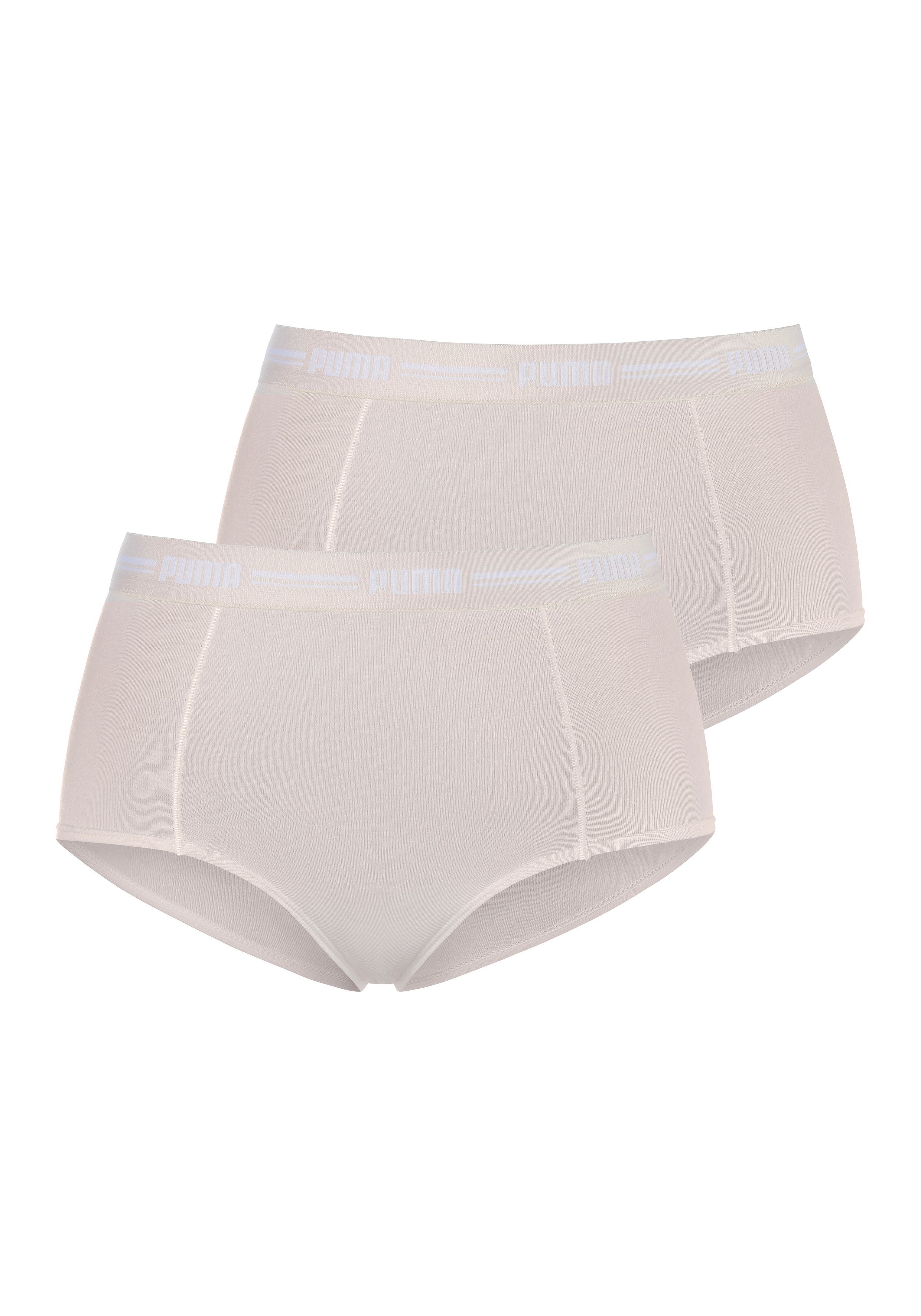 PUMA Panty »Iconic« (2 Stück), Elastisches Bündchen mit Logoschriftzug  online kaufen | OTTO