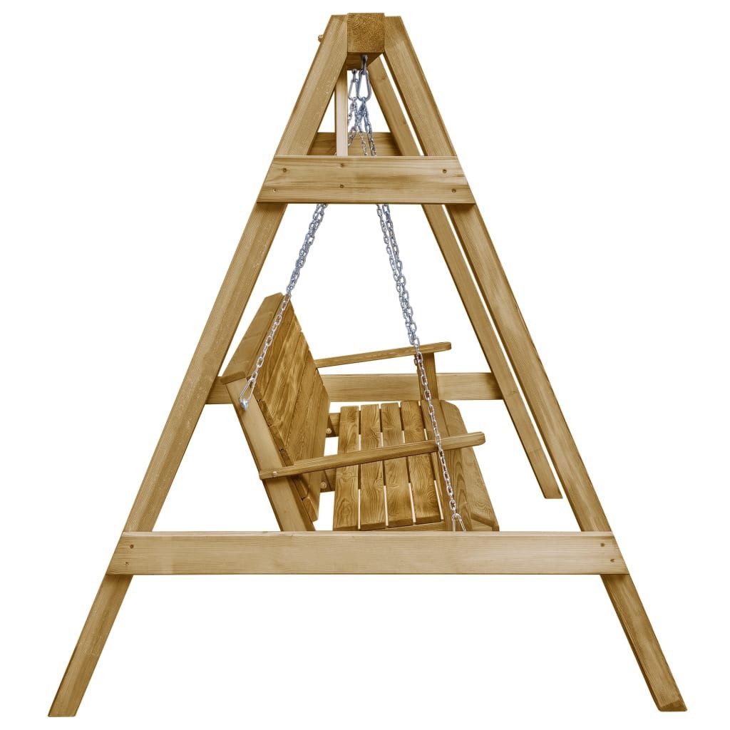 vidaXL Hollywoodschaukel Garten-Schaukelbank Imprägniertes Kiefernholz 205x150x157 cm