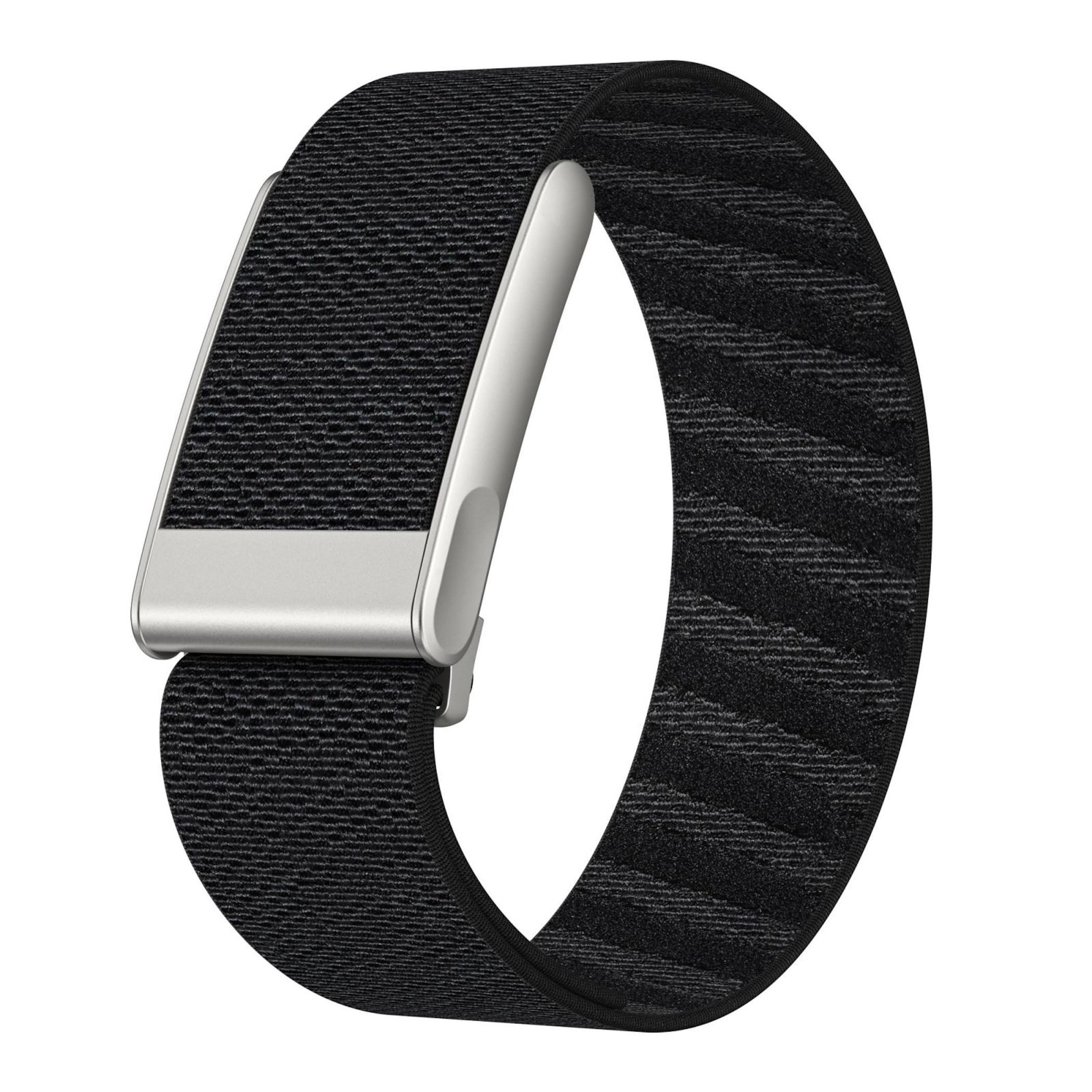 Wigento Smartwatch-Armband Nylon für Whoop 5.0 Electrocardiogram Elastisch Zinklegierung Schwarz, elastisch, verstellbar