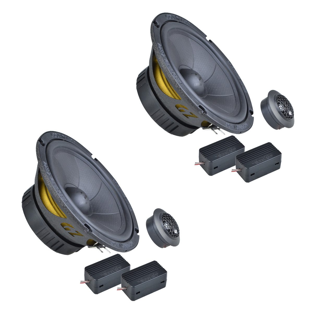 Ground Zero GZIC 165.2 16cm Komponenten-Lautsprechersystem Auto-Lautsprecher (100 W, 16 cm)