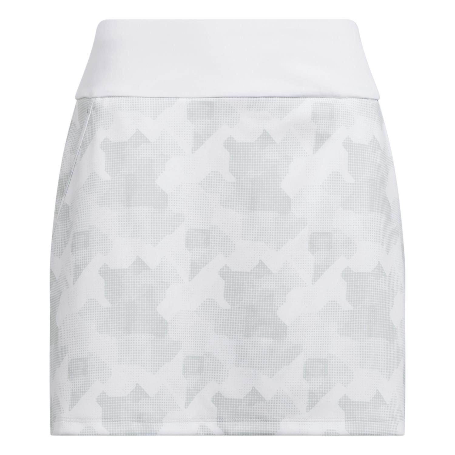 Skort Adidas Golfrock Ultimate365 Printed Weiß-Grün Damen