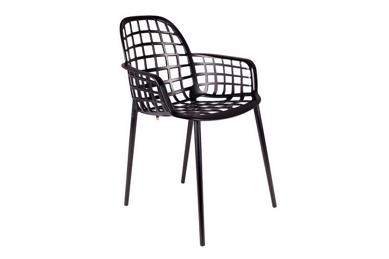 Zuiver Stuhl Garten Armlehnstuhl Aluminium schwarz