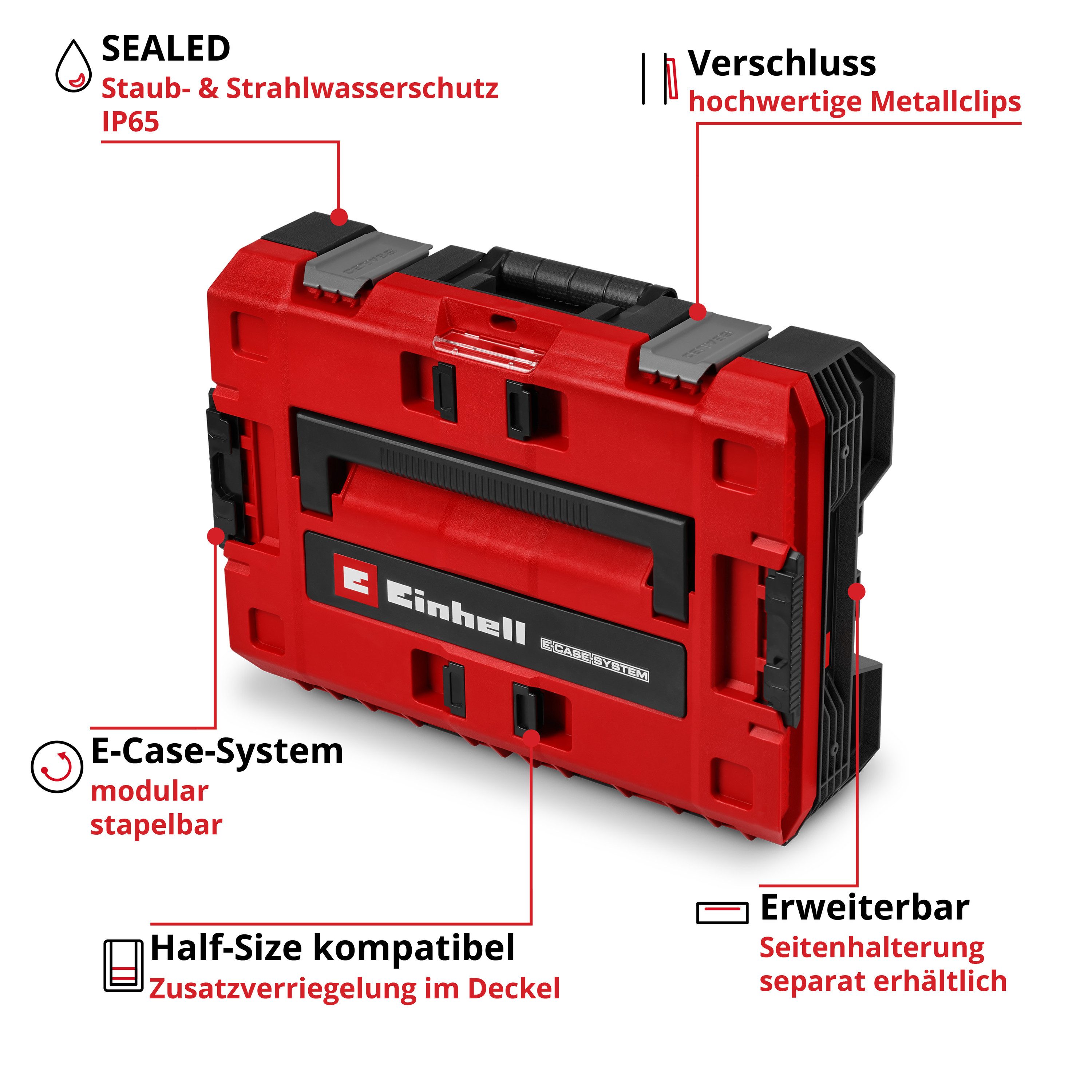 Einhell Werkzeugkoffer E-Case S-F SEALED