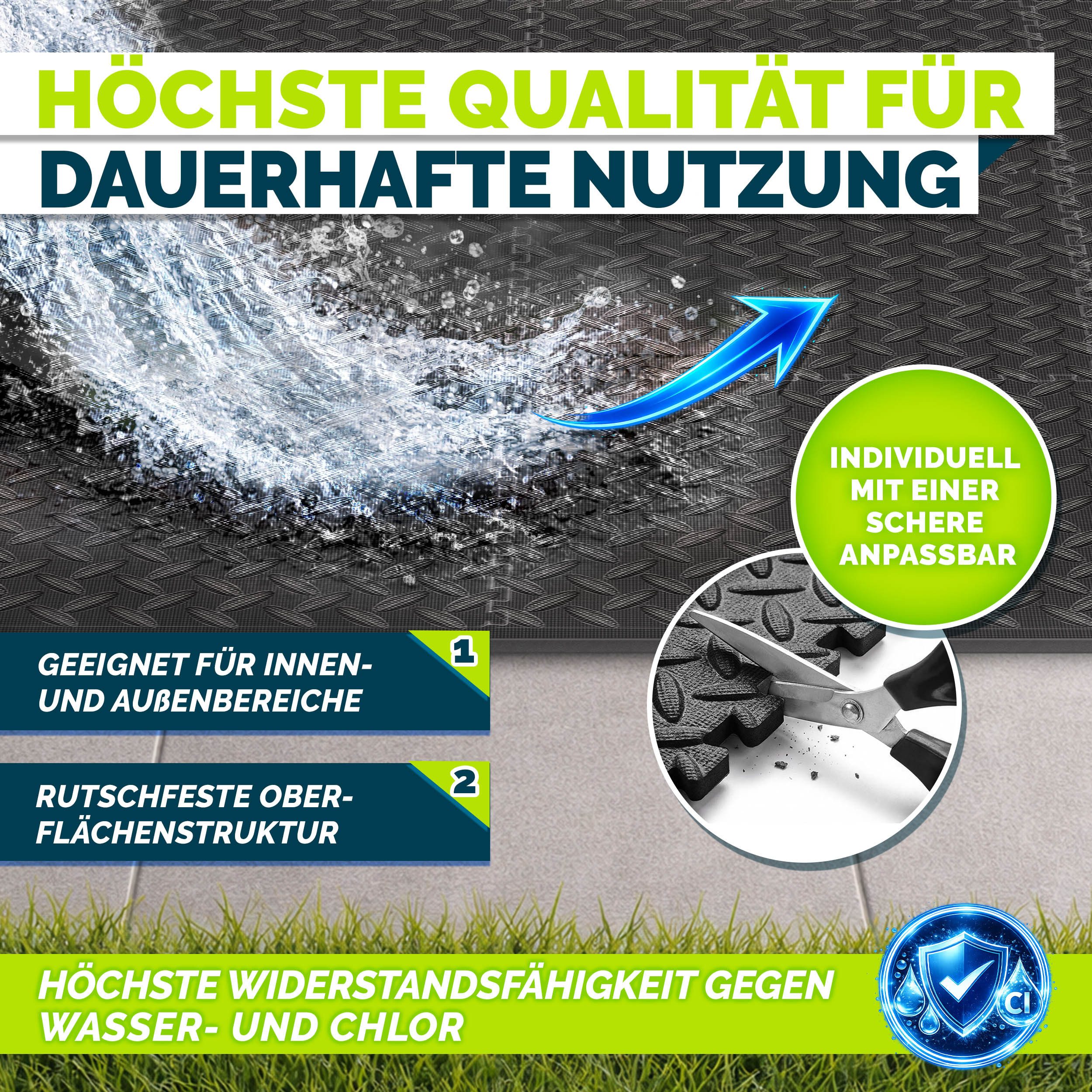 tillvex Pool-Bodenschutzfliese tillvex® Whirlpool Unterlage eckig 200 cm Bodenmatte Pool Untergrund, Matte viereckig Whirlpools Thermo Bodenschutzmatte Pool Unt – Bild 4 von 5