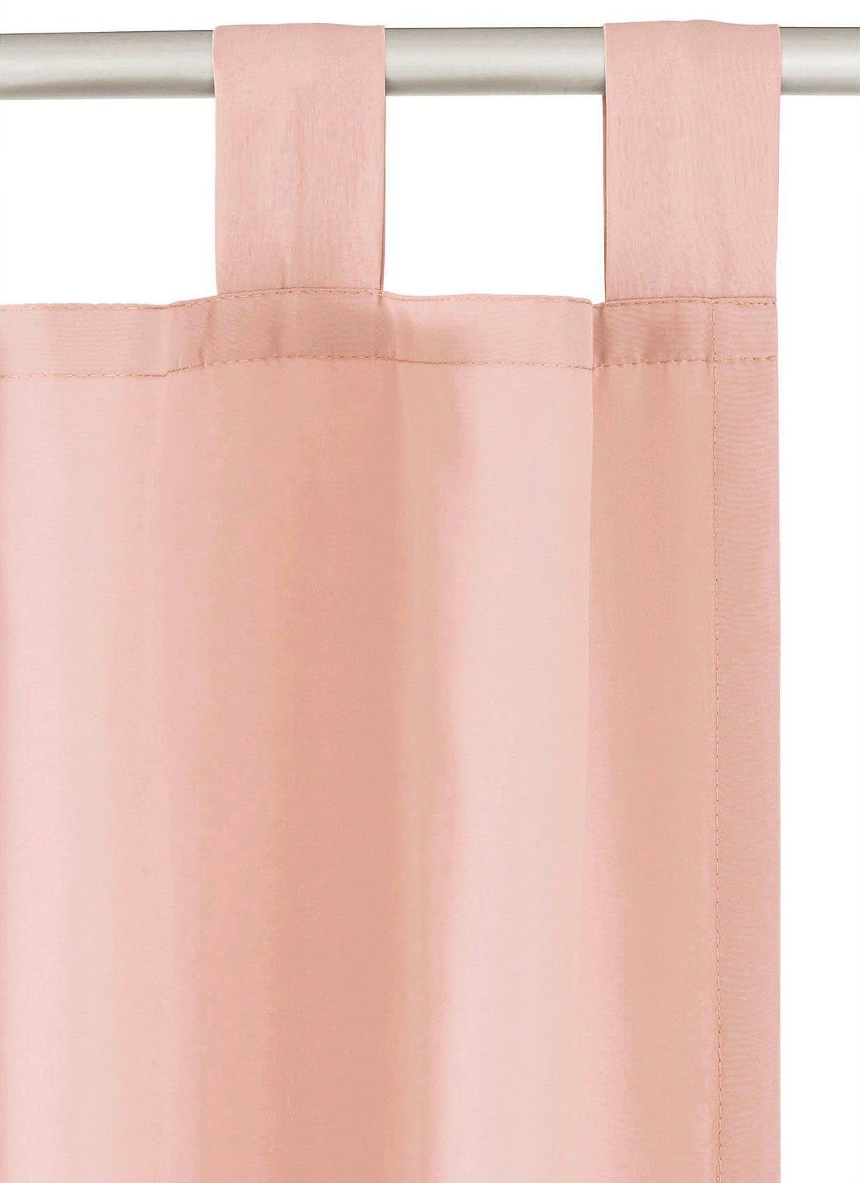 OTTO home Vorhang Raja mit Schlaufen, 2er Pack, blickdicht, Topseller (2 St), Schlaufen, blickdicht, Polyester, 2er-Set, Bestseller, einfarbig, modern, pflegele – Bild 4 von 5