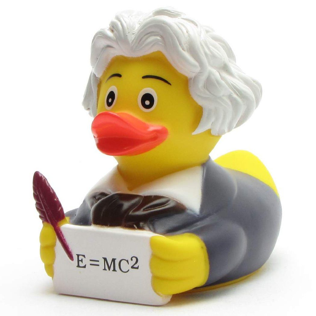 Duckshop Badespielzeug Badeente - Einstein - Quietscheente