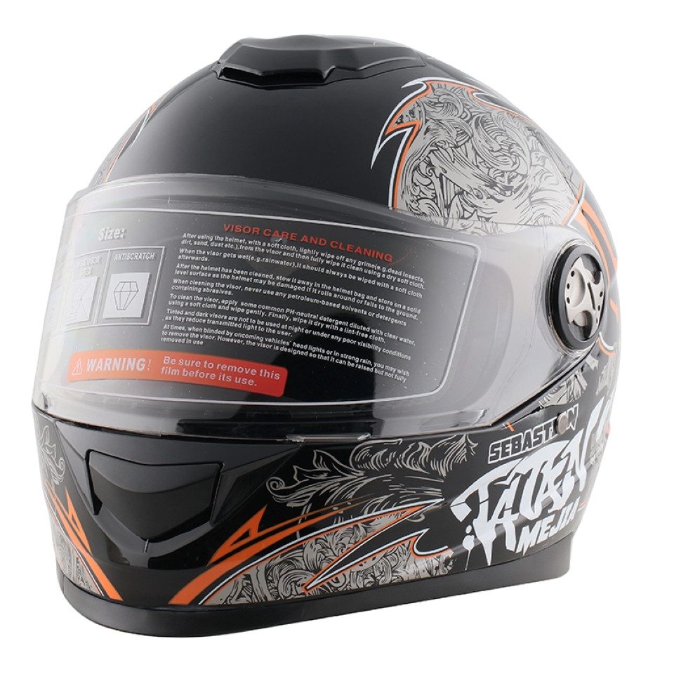 FunSport-Factory Kinderhelm Mejia Kinder Integralhelm Motocross Helm Kinder Motorradhelm Offroad