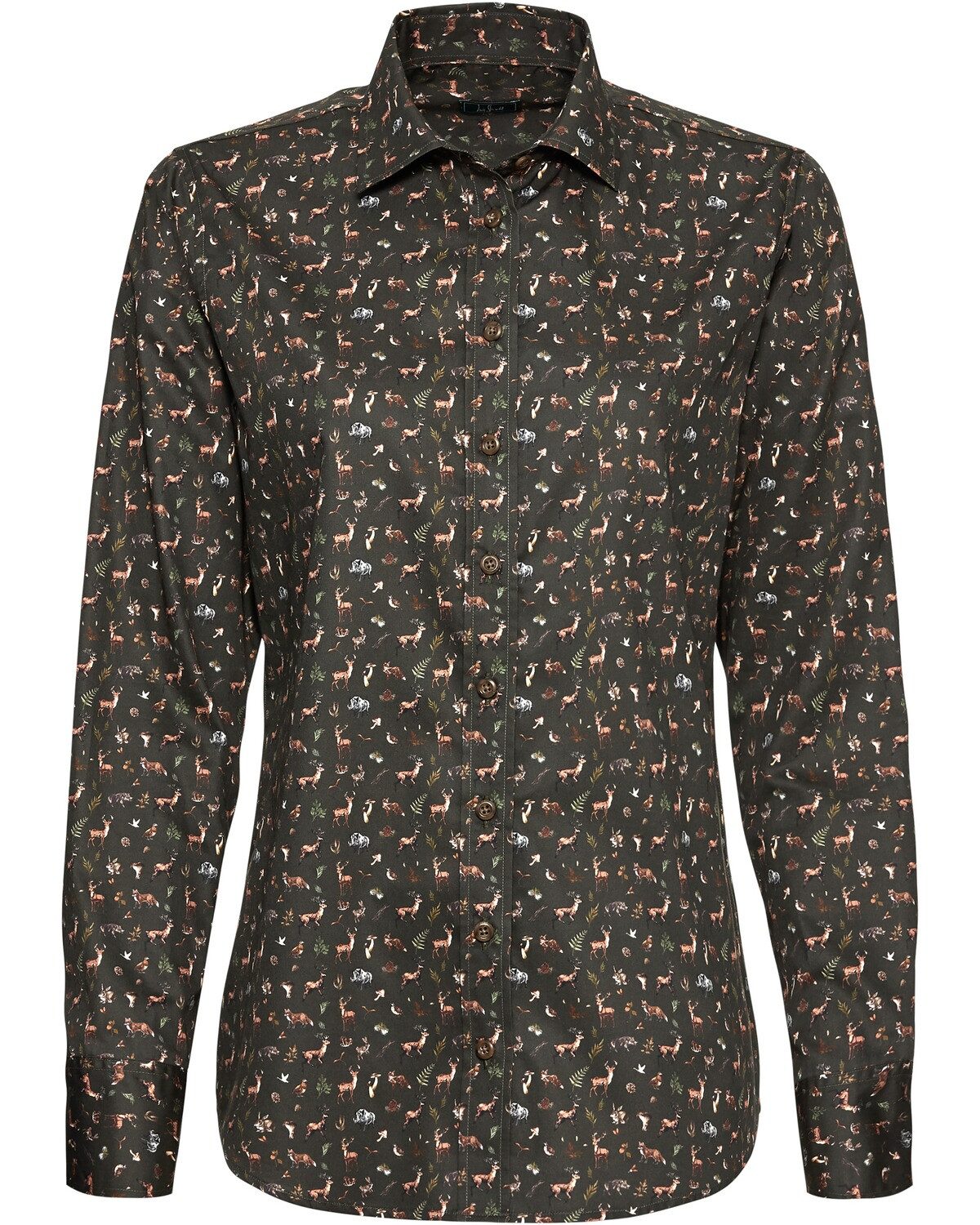 Luis Steindl Trachtenbluse Bluse Waldtiere
