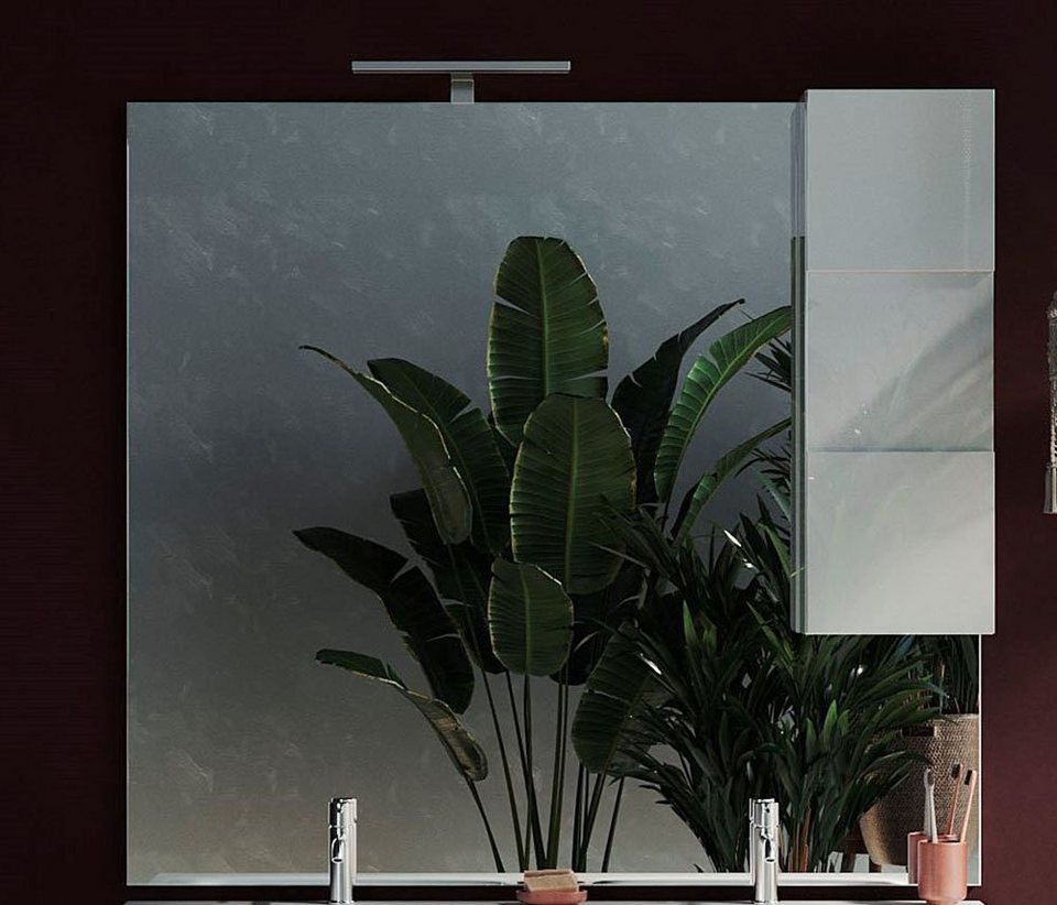 welltime Spiegelschrank Dama Badspiegelschrank mit 1 Tür, inkl. Beleuchtung  LED, Breite 120