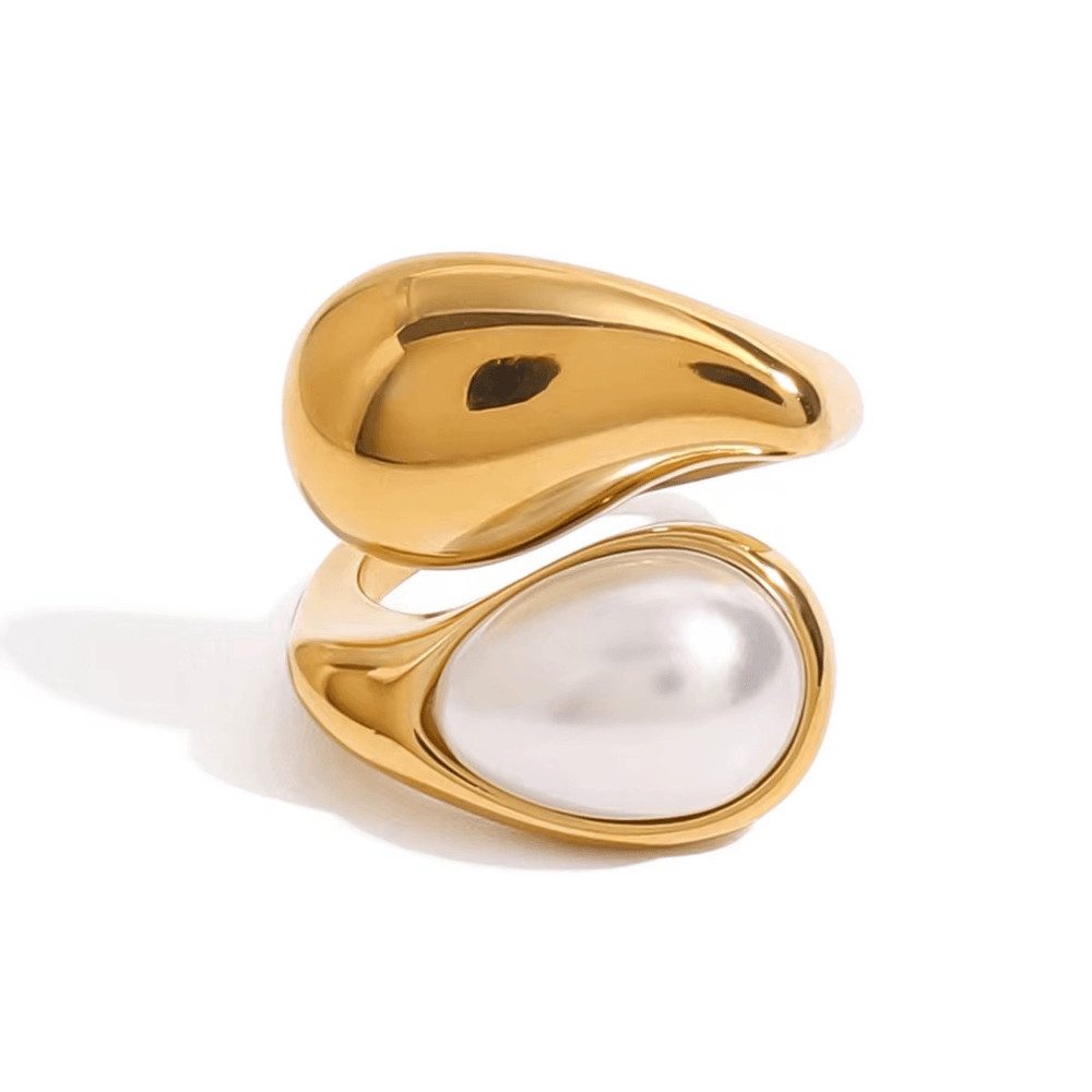ROUGEMONT Fingerring Damen Statement Sommer Ring Gold Wasserfest Gr.7, Wass günstig online kaufen