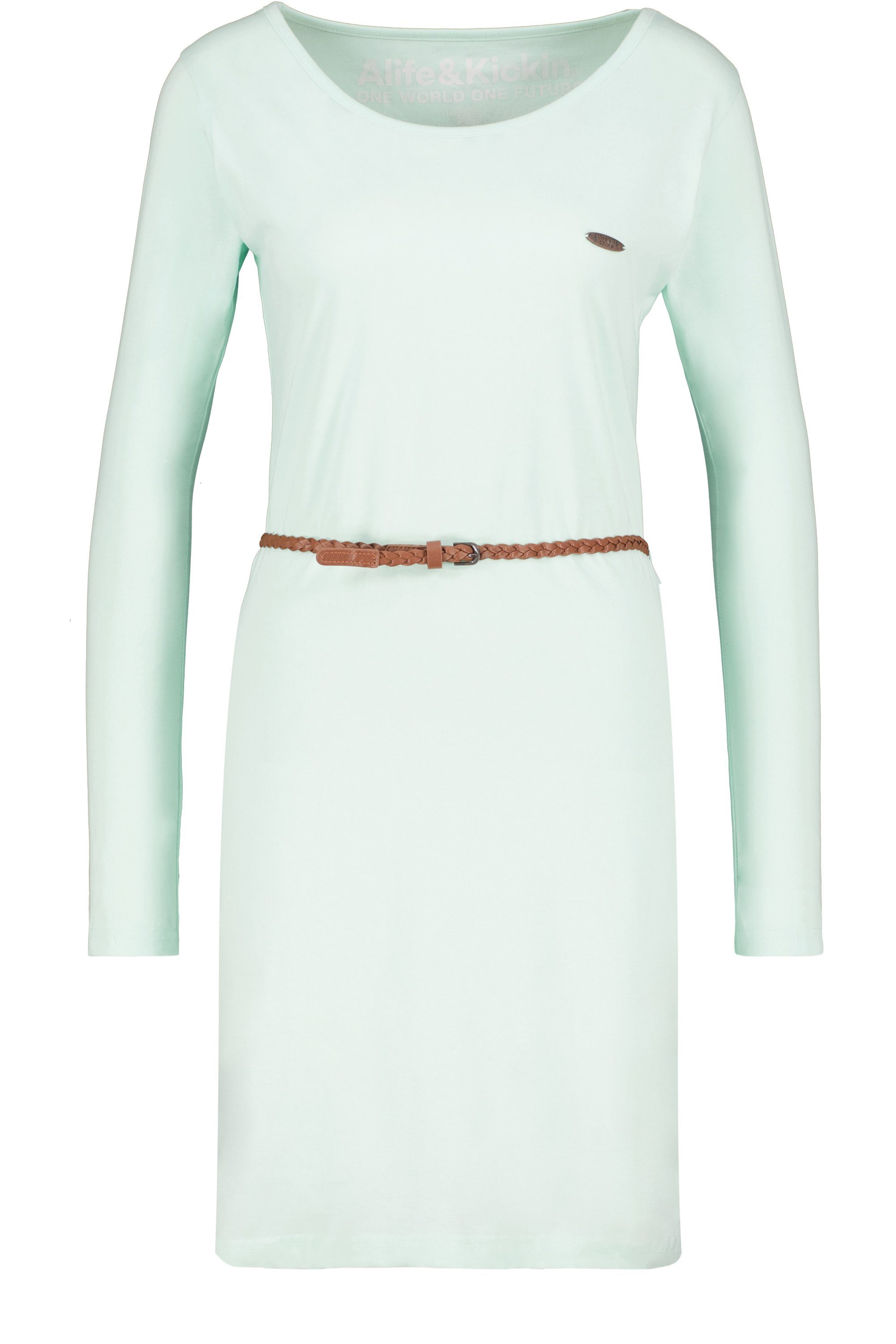 & A Blusenkleid Kleid Damen Dress mint Sommerkleid, Longsleeve Alife EllinAK Kickin melange