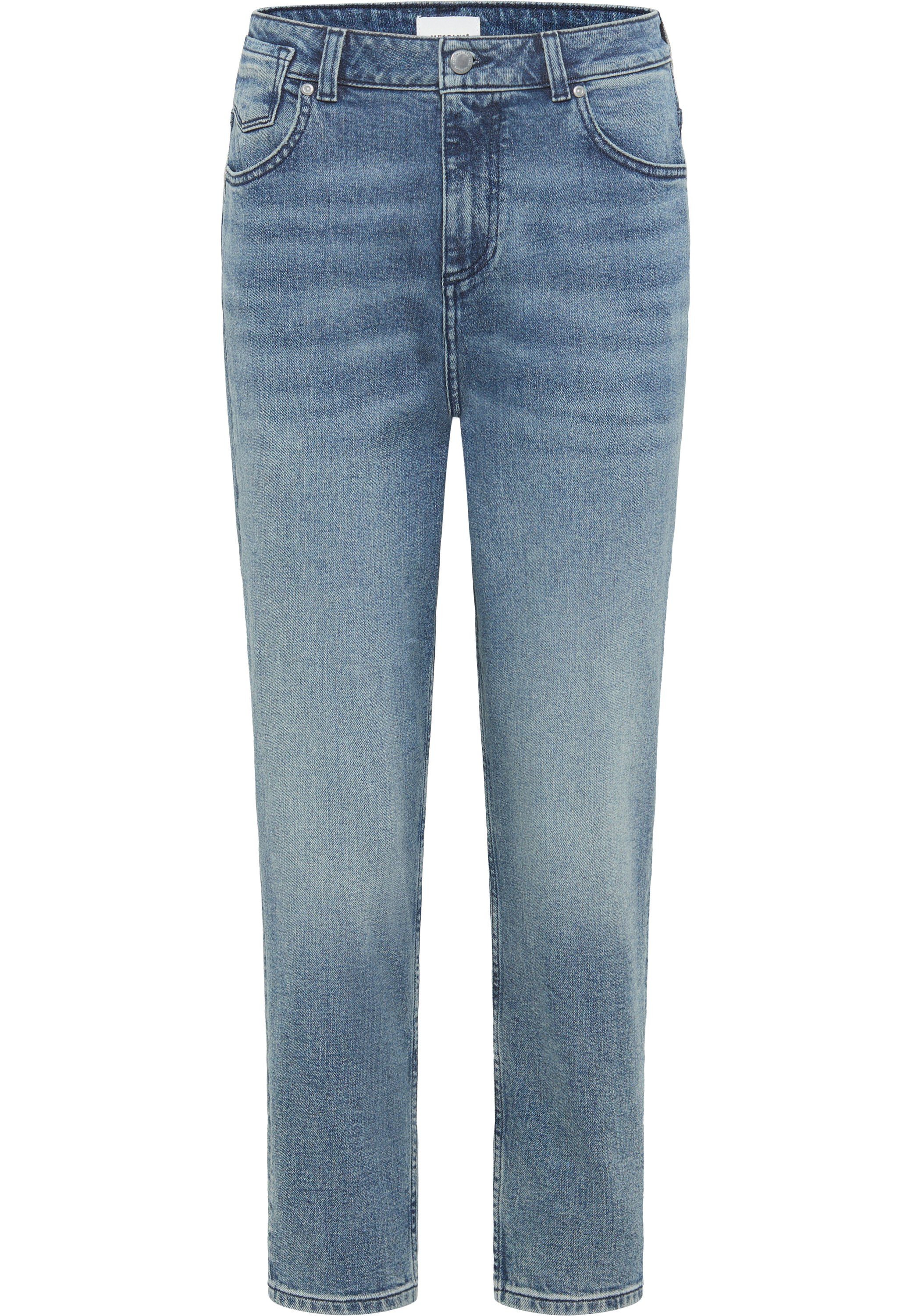 Style Tapered Charlotte mittelblau MUSTANG 5-Pocket-Jeans Mustang