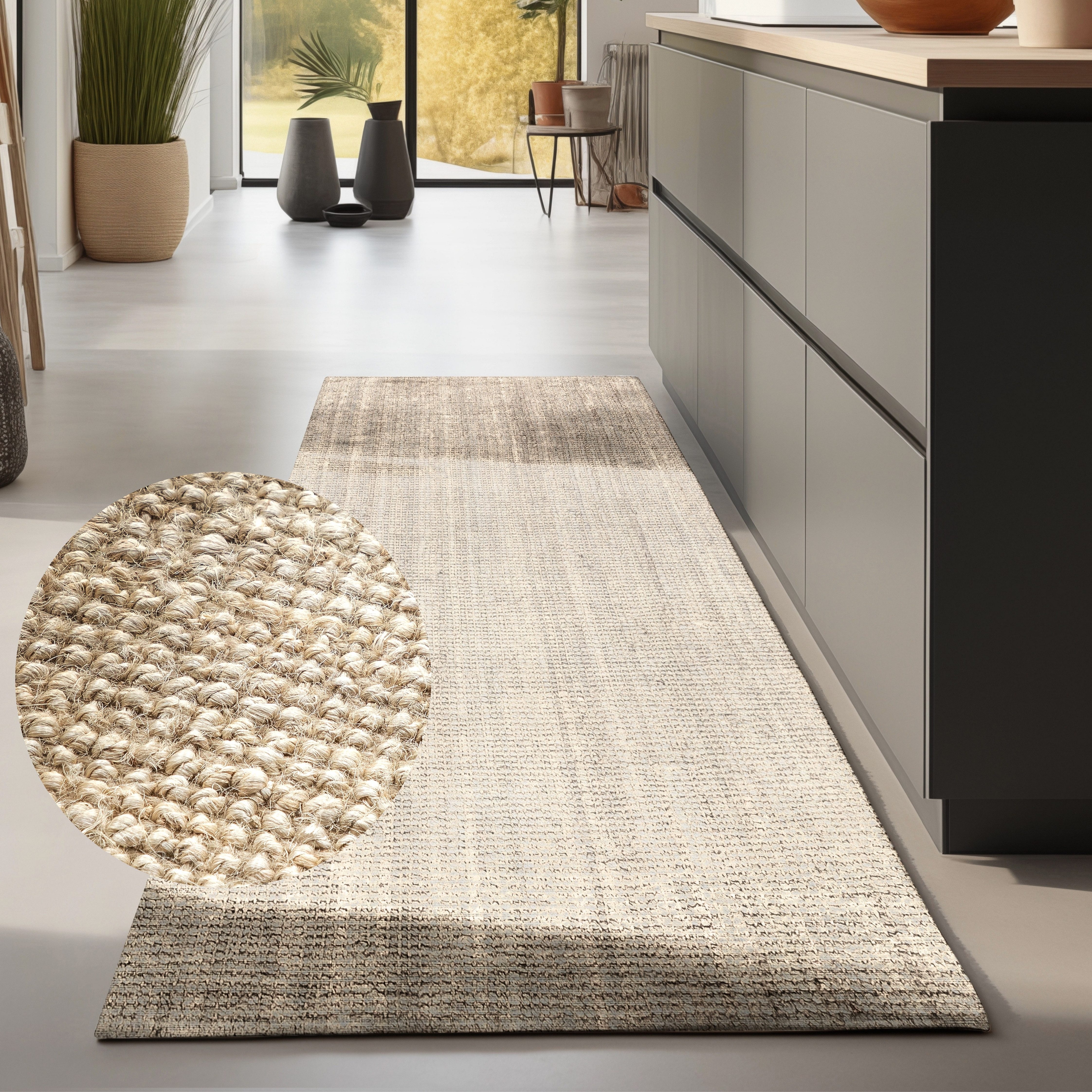 HANSE Home Teppich Jaipur Juteteppich, als Läufer und in Rund, rechteckig, Höhe: 10 mm, 100% Naturfaser, Wohnzimmer, Esszimmer, Schlafzimmer, GRS