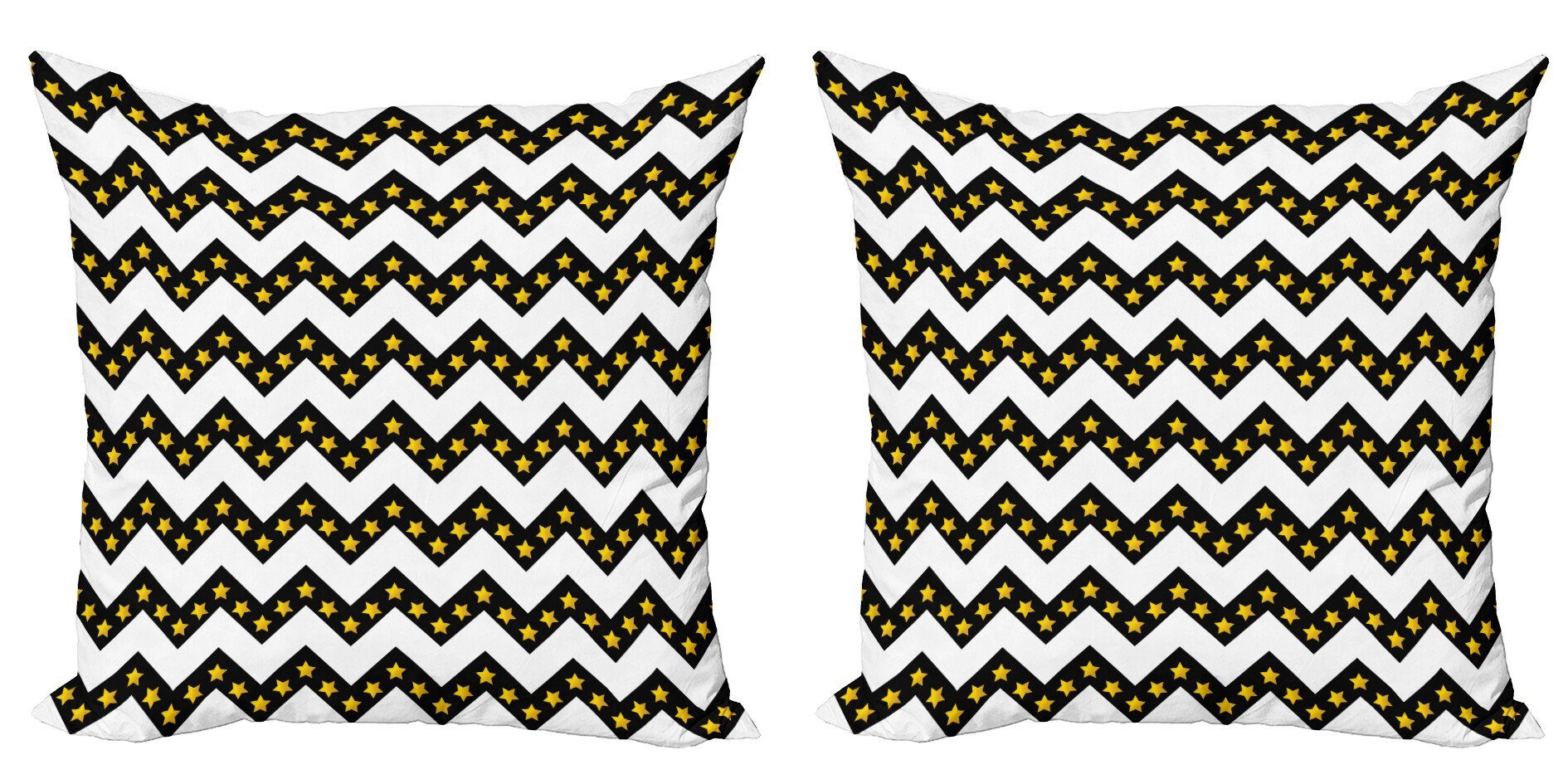 Kissenbezüge Modern Accent Doppelseitiger Digitaldruck, Abakuhaus (2 Stück), Winkel Parallel Striped Linien