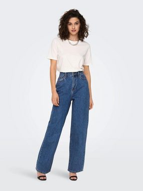 ONLY Weite Jeans (1-tlg) Plain/ohne Details