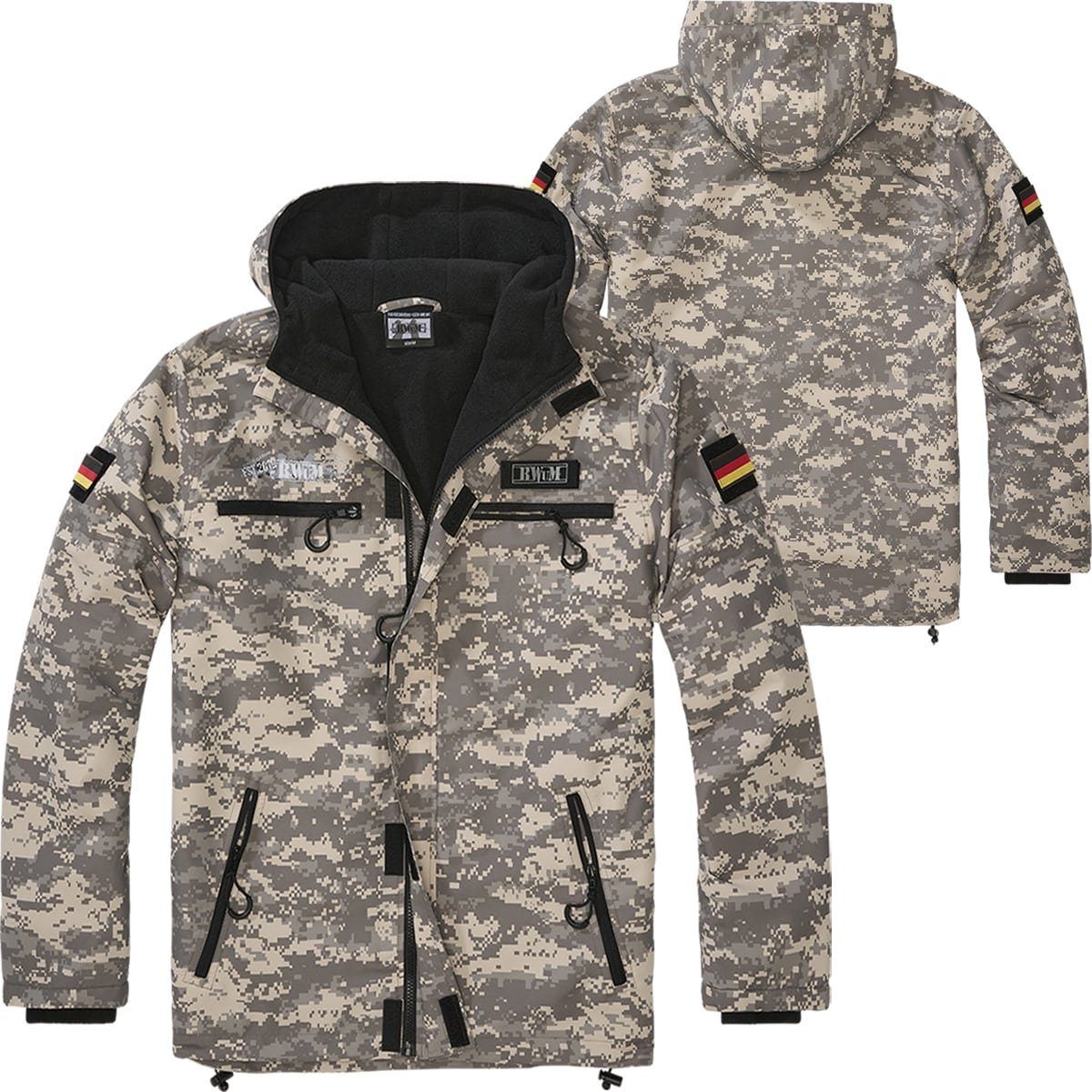BWuM Windbreaker BWuM Tactical Windbreaker Zipper Fleece + Patch & Flaggen günstig online kaufen