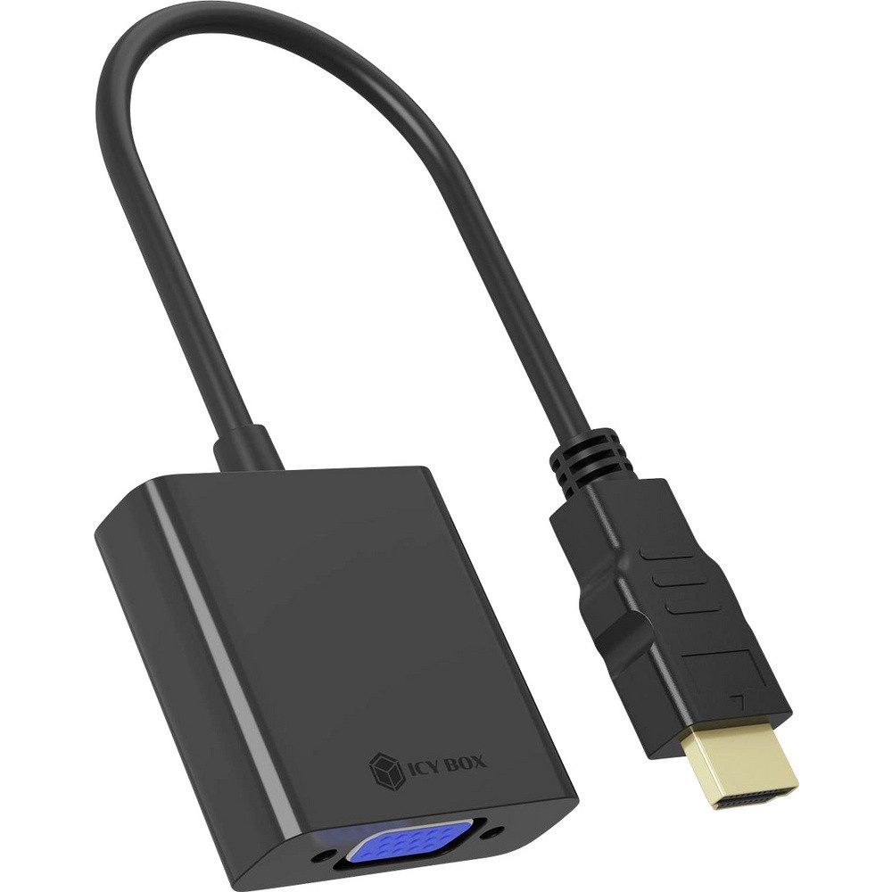 ICY BOX ICY BOX 61119 HDMI / VGA Adapter [1x HDMI® - 1x VGA] Schwarz 200 mm TV-Adapter, 20.00 cm