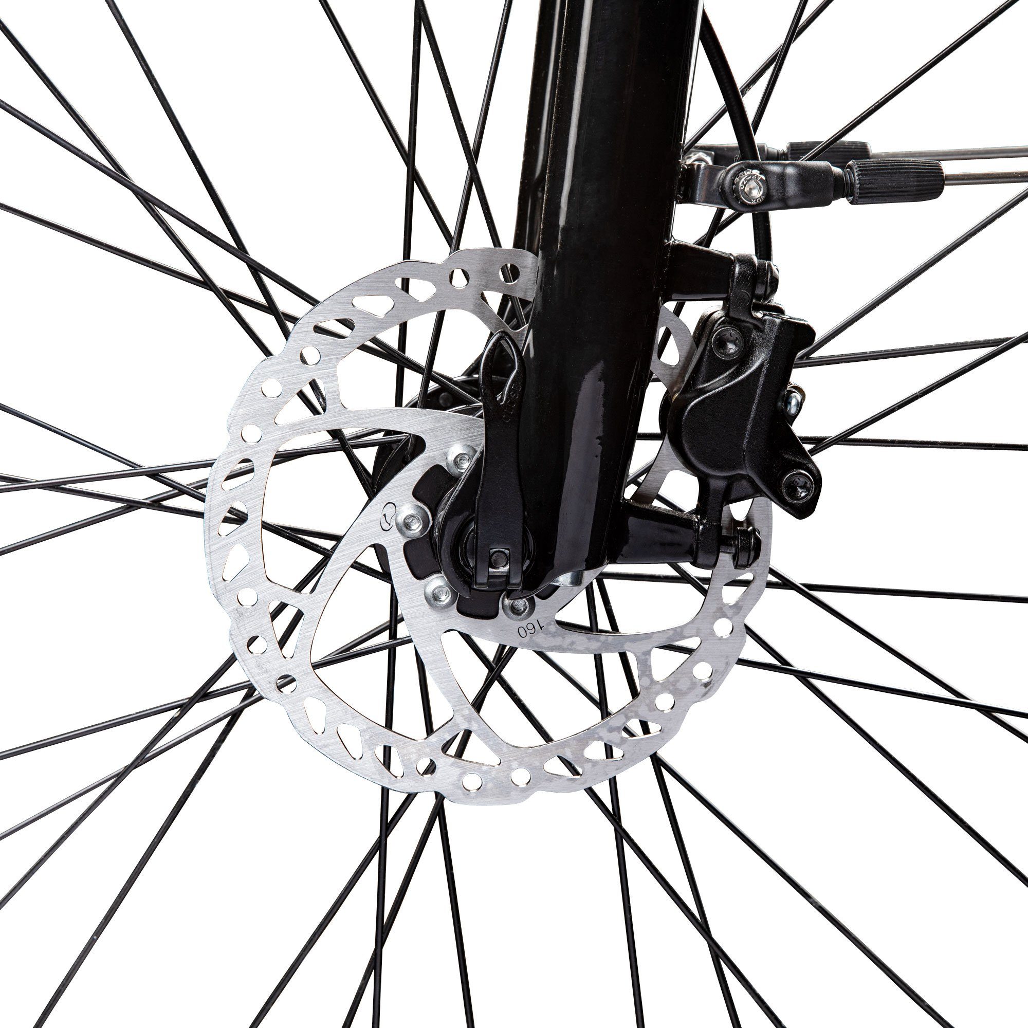 Zündapp Bremsscheibe Light Wave (1-St., mit Schrauben), Fahrrad Bremsscheibe 160 mm hydraulisch mechanisch Scheibenbremse