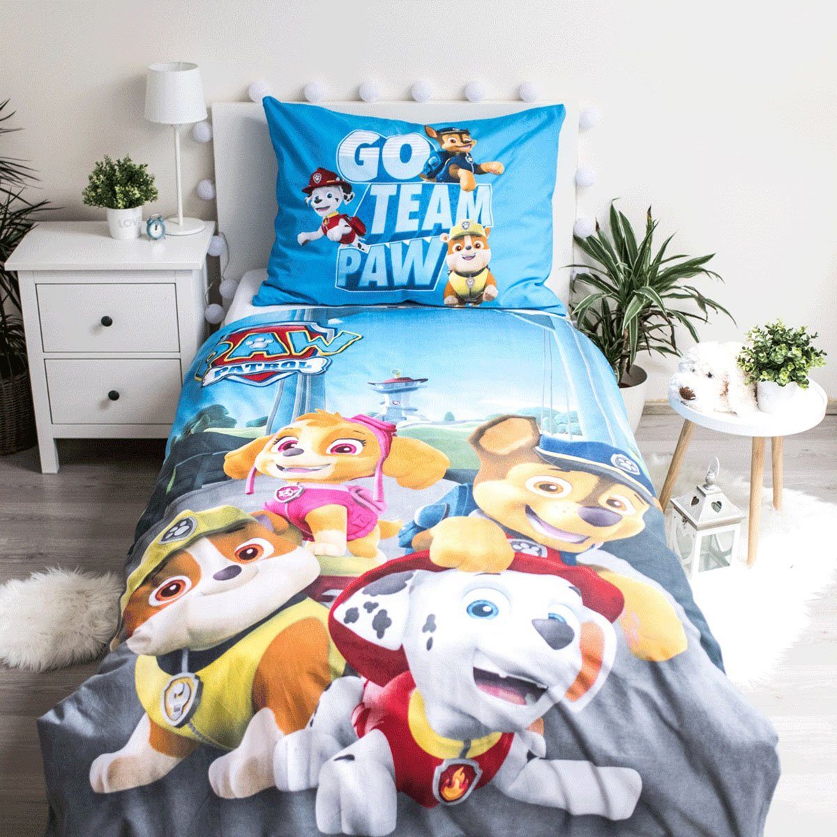 PAW PATROL Kinderbettwäsche PAW PATROL, Renforcé, 2 teilig günstig online kaufen