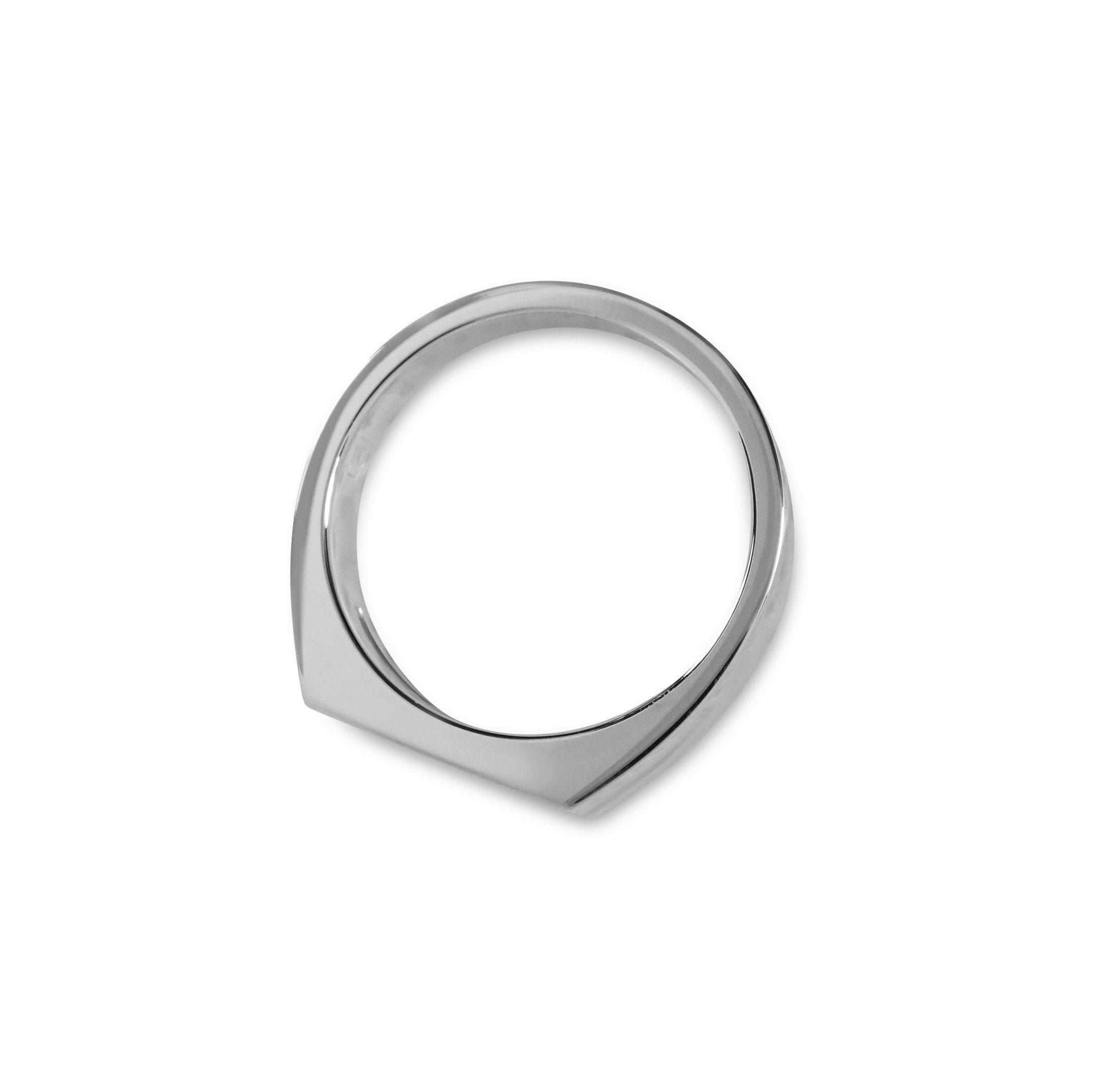 handgemacht, Silber minimalistisch, poliert, für poliert, aus Silber Siegelring Ring Gravur Sterling 925 Sprezzi geeignet Fashion Herren Gold und