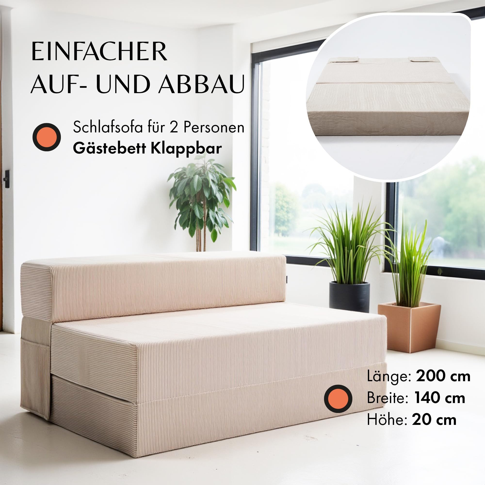 DYNMC you Gästebett Cord - Faltbare günstig online kaufen