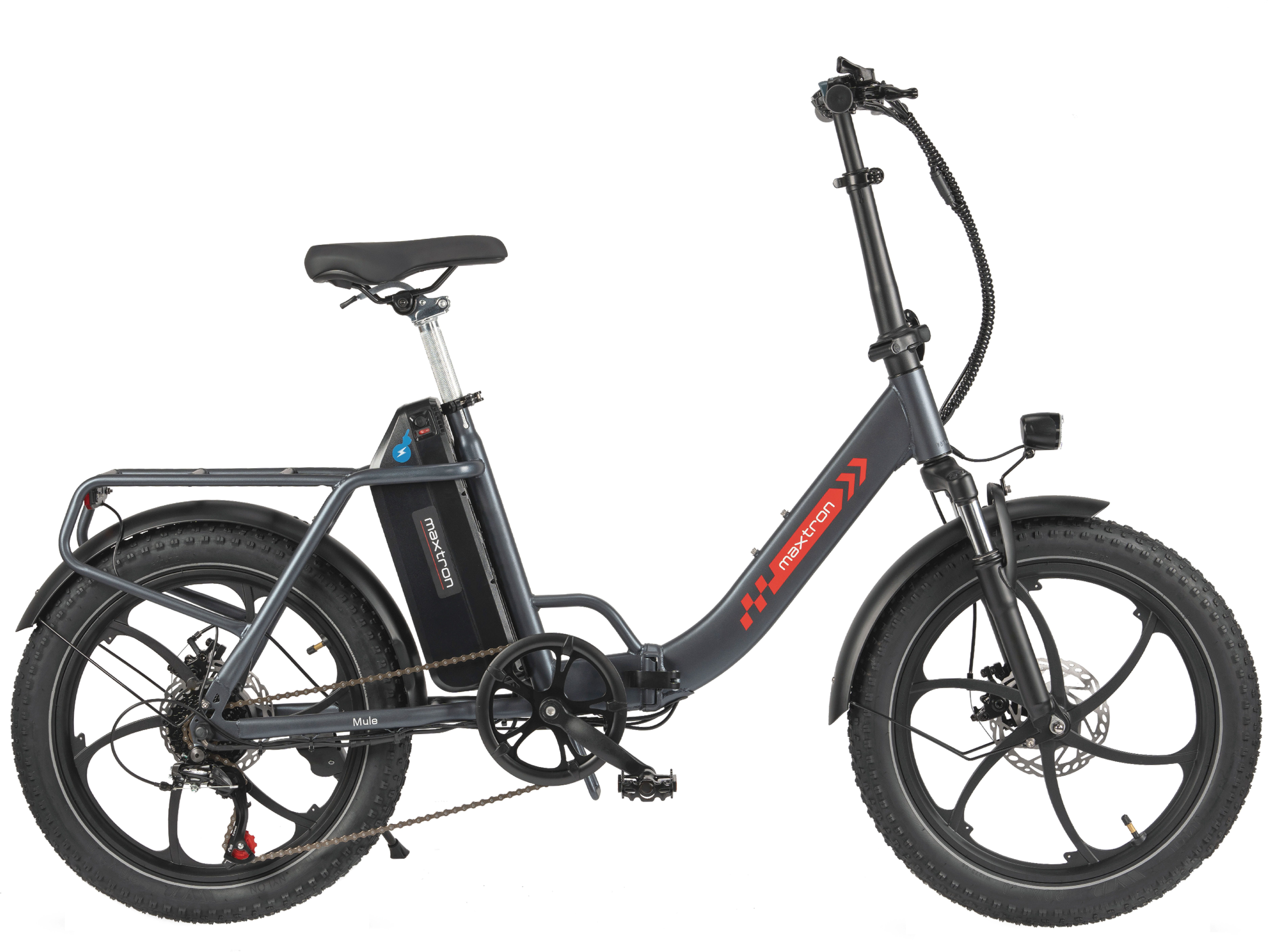Maxtron E-Bike Klapprad Maxtron MULE Klapprad, 7 Gang Shimano ALTUS Schaltwerk, Kettenschaltung, 960 Wh, (Packung), Stadt & Abenteuer: 20" Fatbike mit XXL 20Ah Akku.