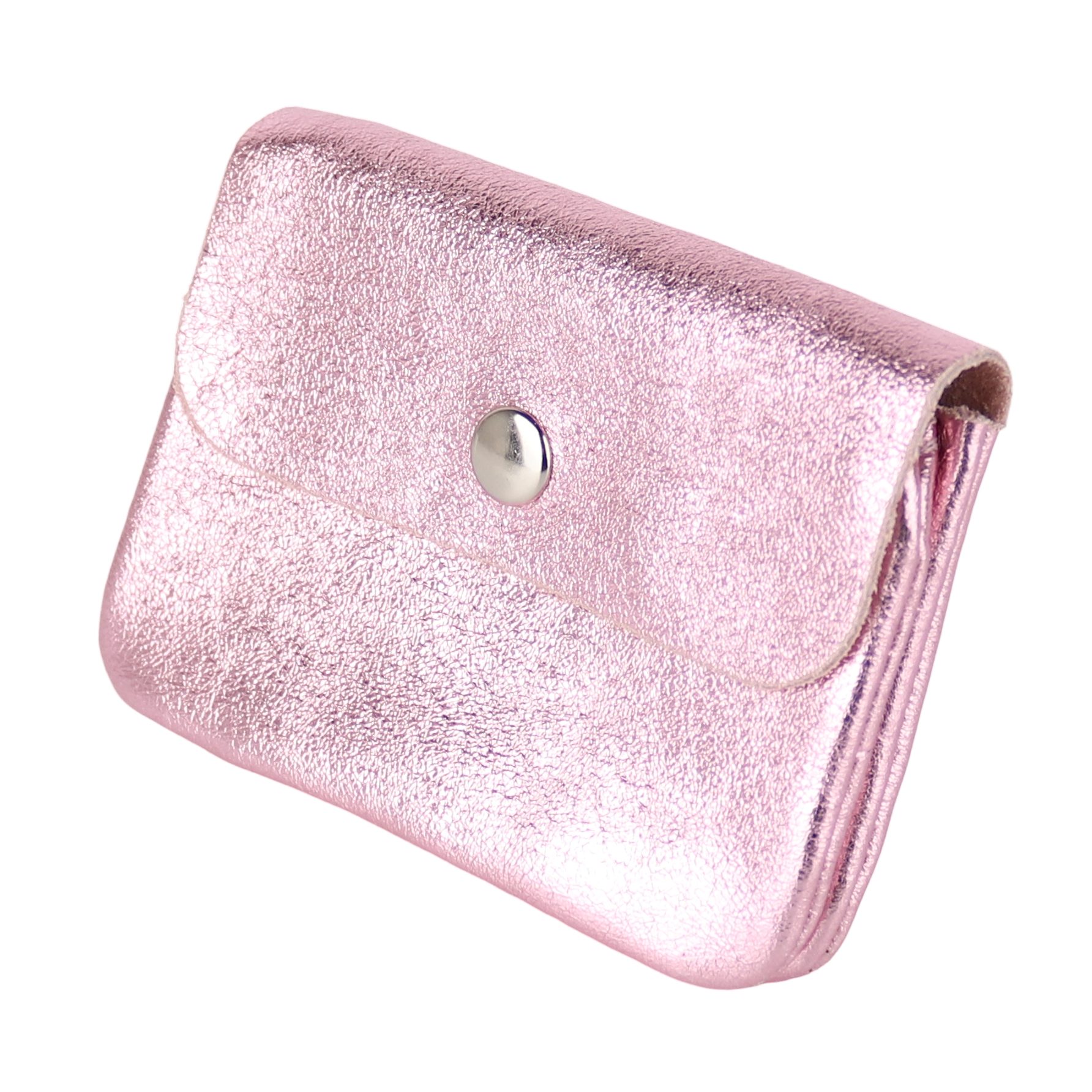 MIRROSI Mini Geldbörse Damen Kleines Portemonnaie MADE IN ITALY Echtleder (11x8x2cm BxHxT), viele tolle Trendfarben zur Auswahl, leicht