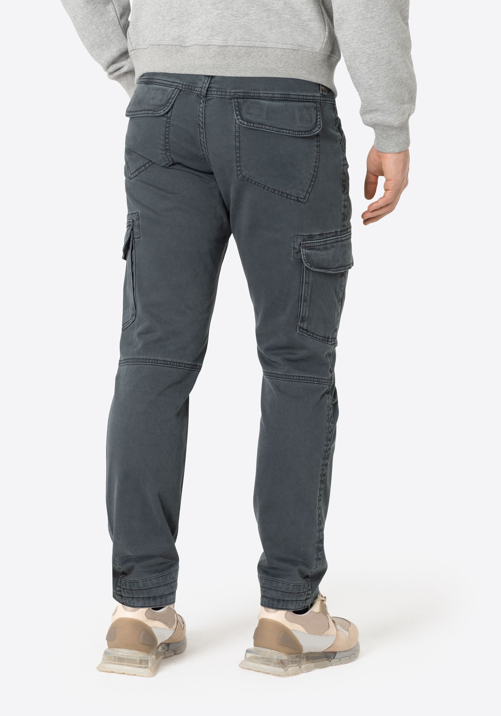 Timezone Herren Cargo Hose REGULAR BENTZ - Regular Fit - Braun Grau Grün Bl günstig online kaufen